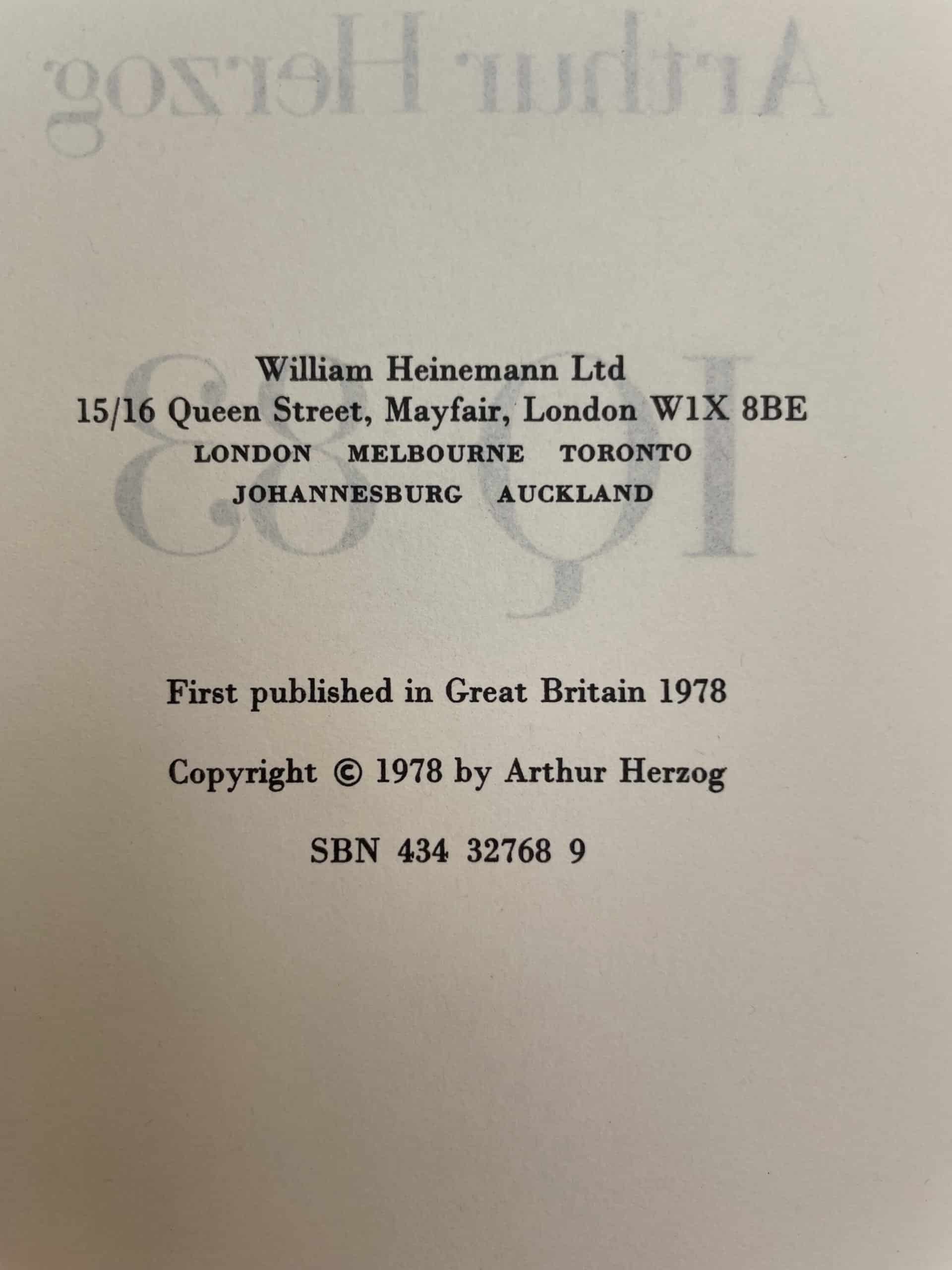 arthur herzog iq83 first ed2
