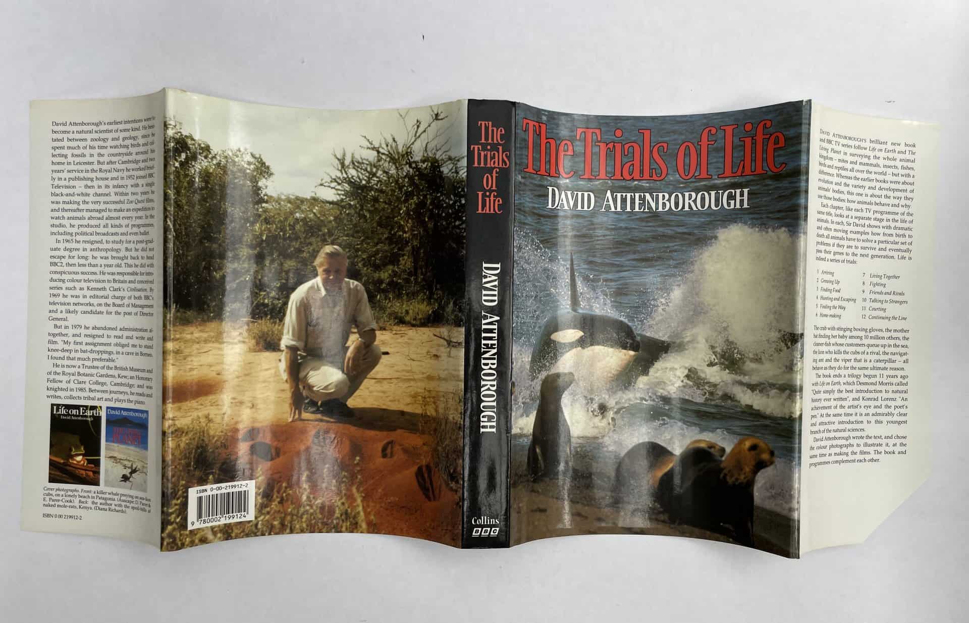 david attenborough the trials of life signed first5
