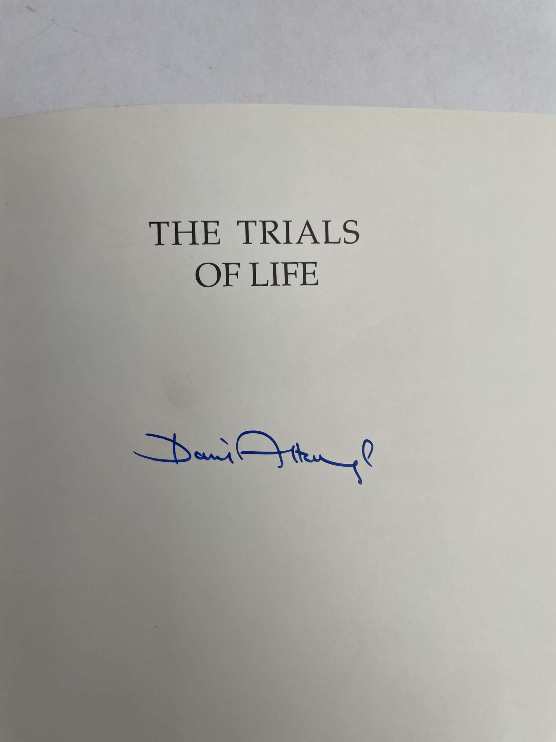 david attenborough the trials of life signed first2