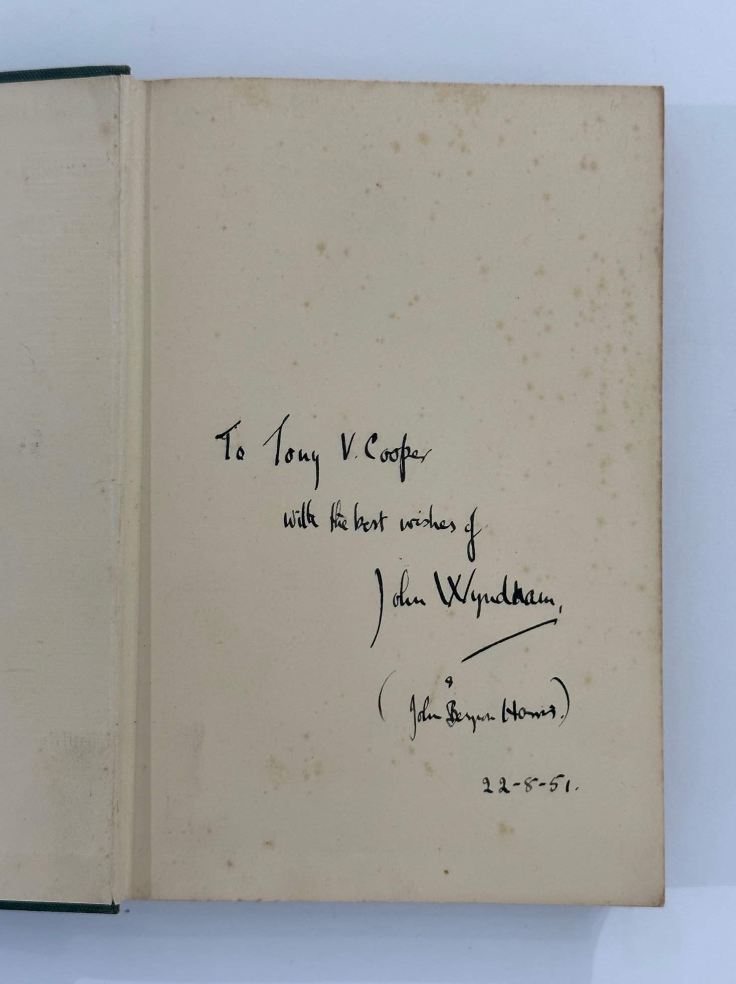 john wyndham the day of the triffids signed first ed3