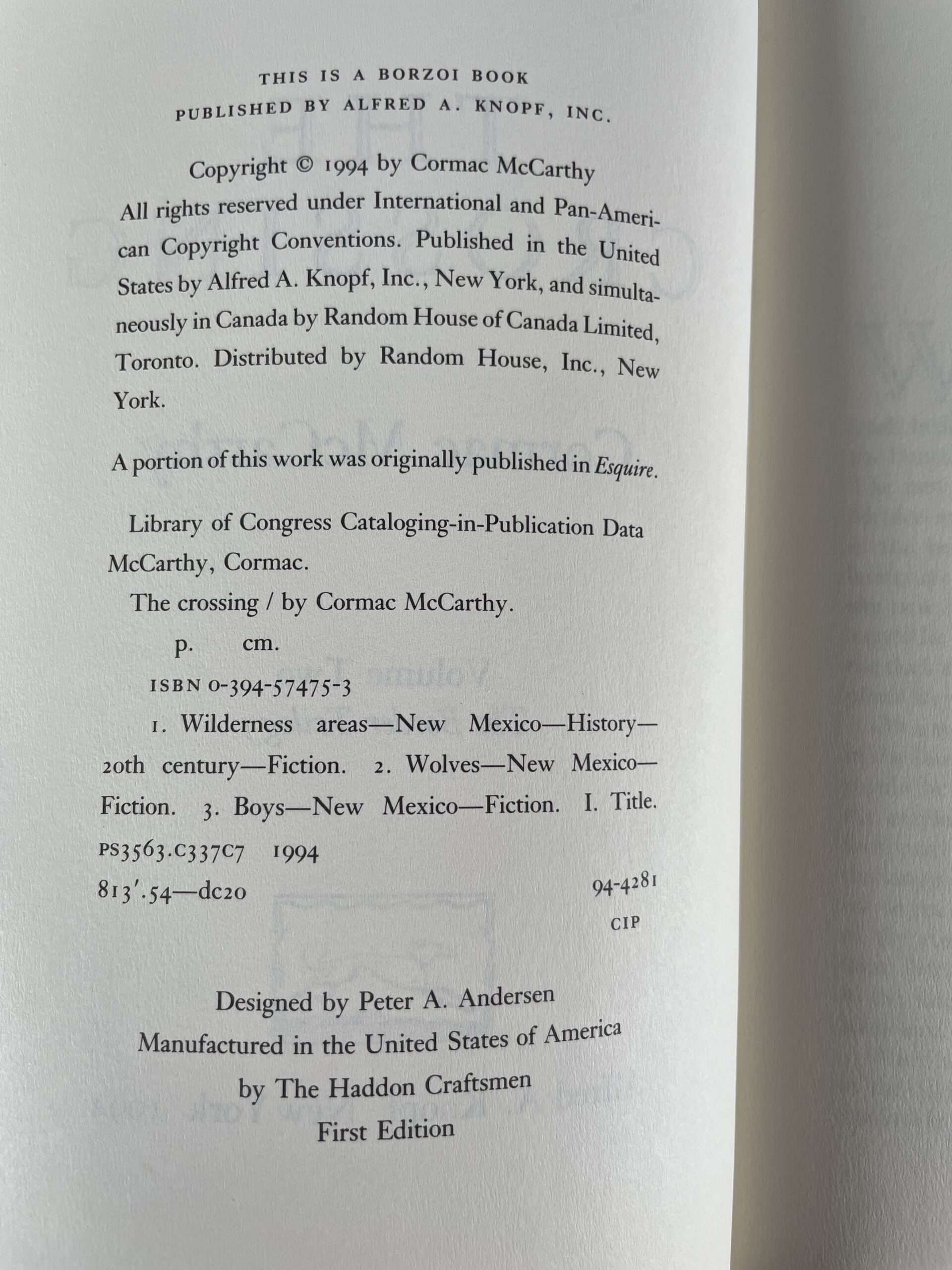 cormac mccarthy border trilogy first us editions2