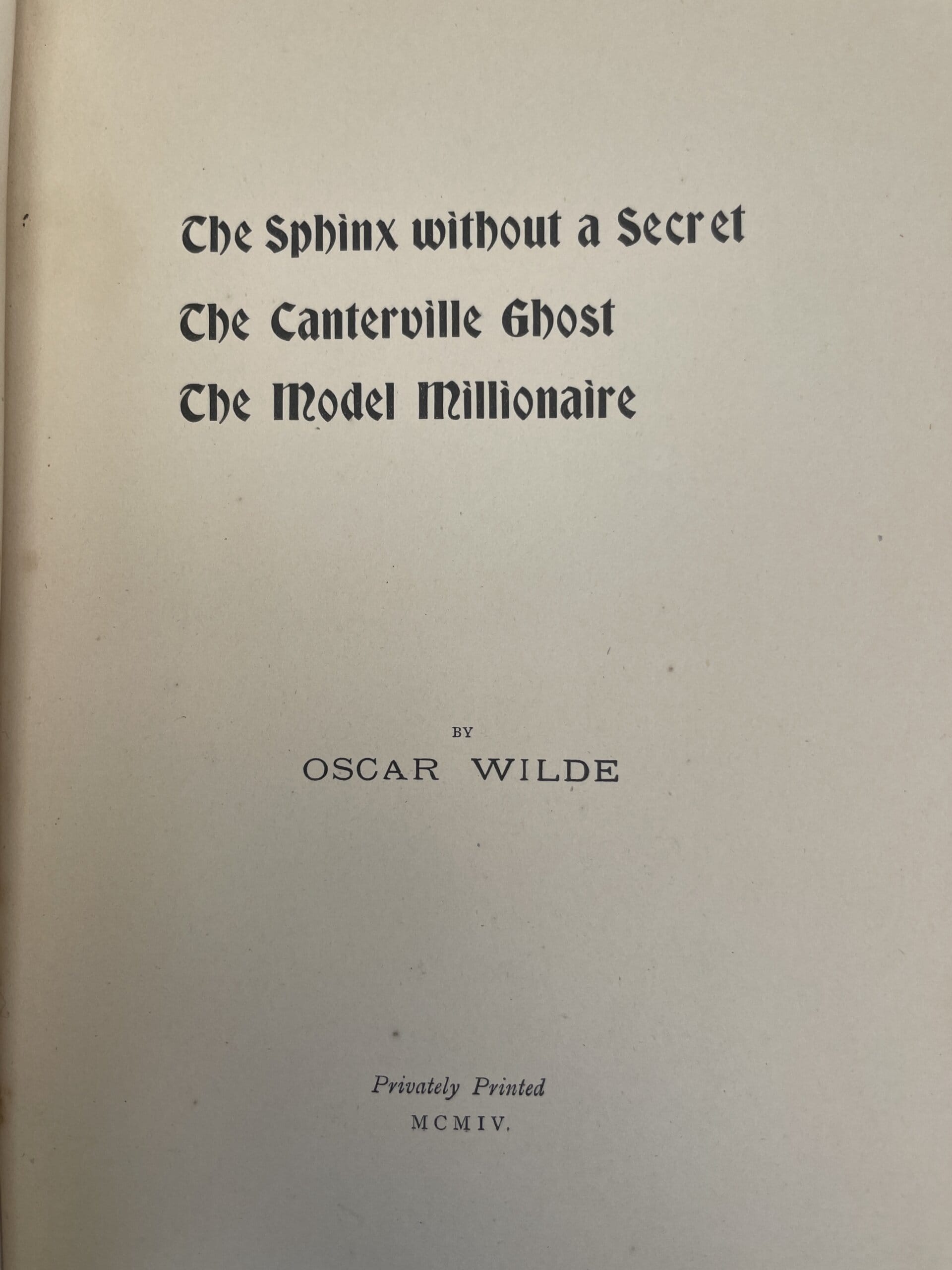 oscar wikde the sphinx first3