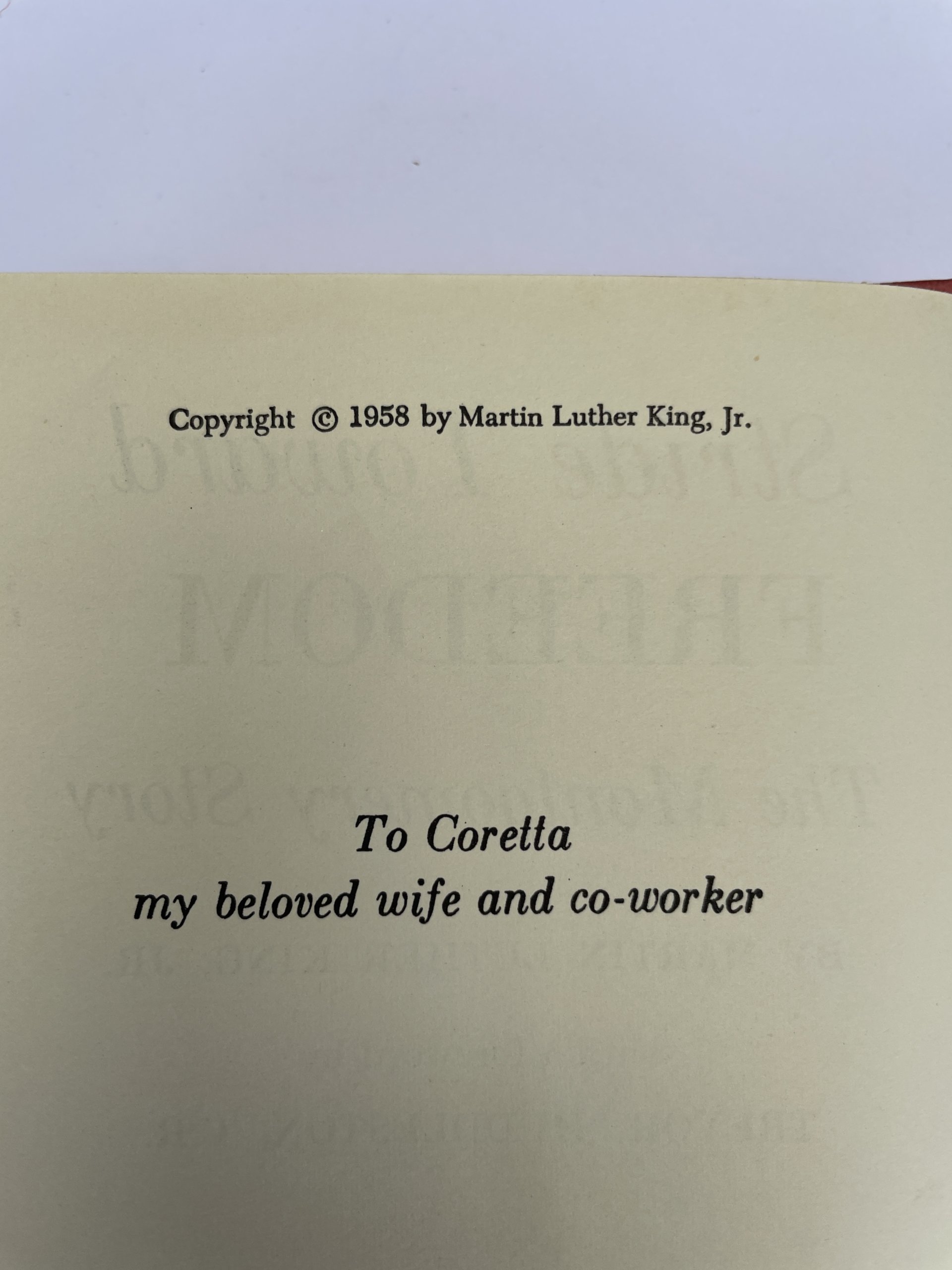 martin luther king stride towards freedom first ed2