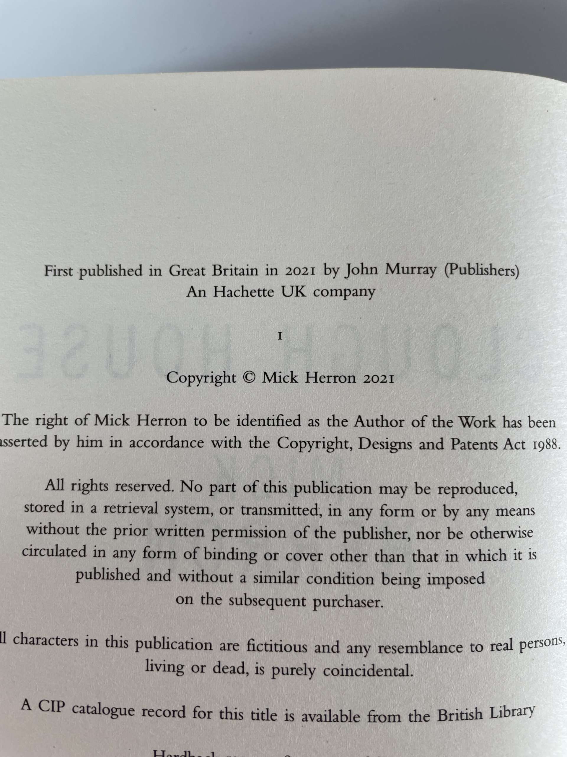 mick herron slough house signed first edition 3