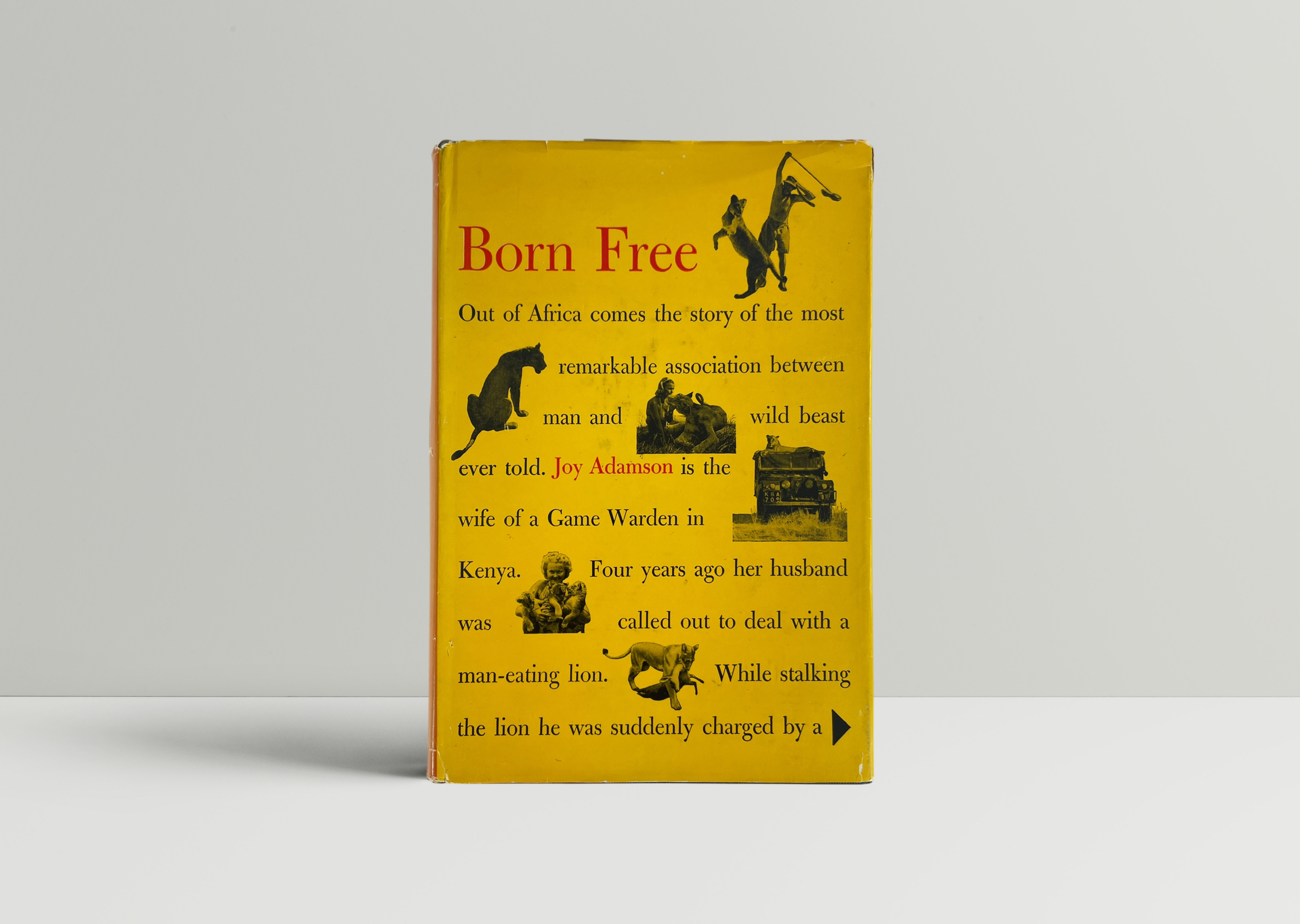 joy adamson born free first us edition1