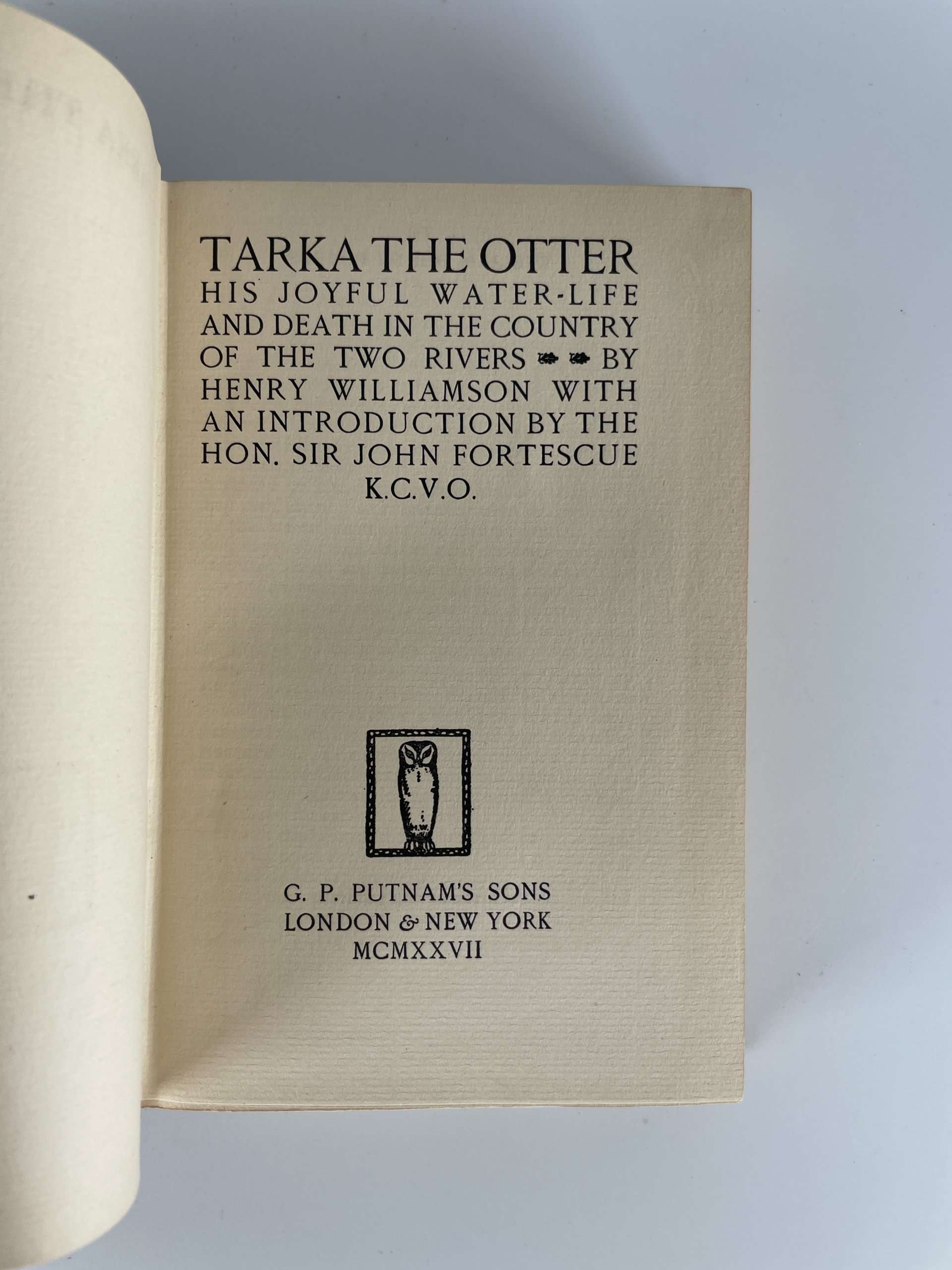 henry williamson tarka the otter first 2