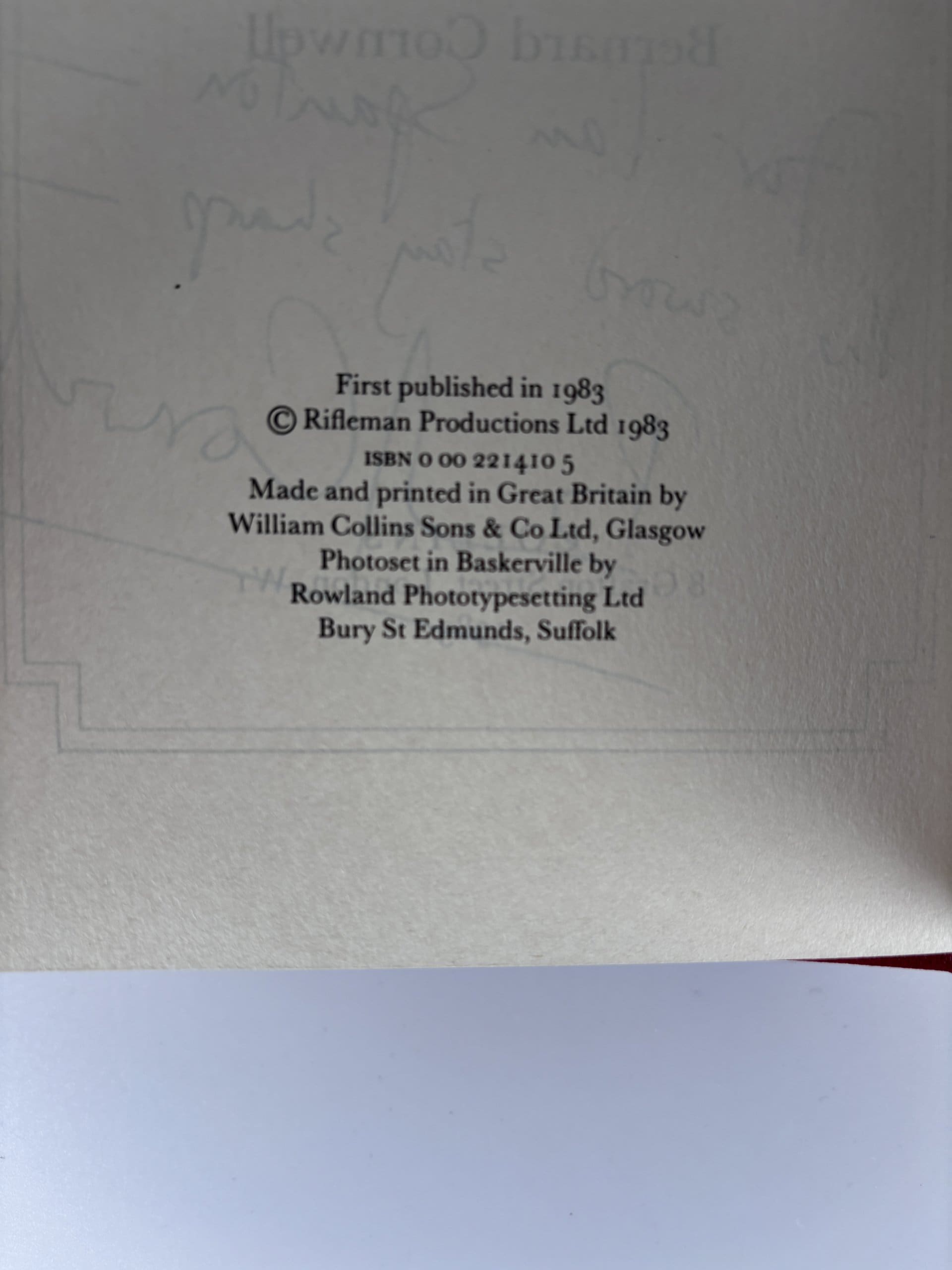 bernard cornwell sharpes sword signed slipcase first3