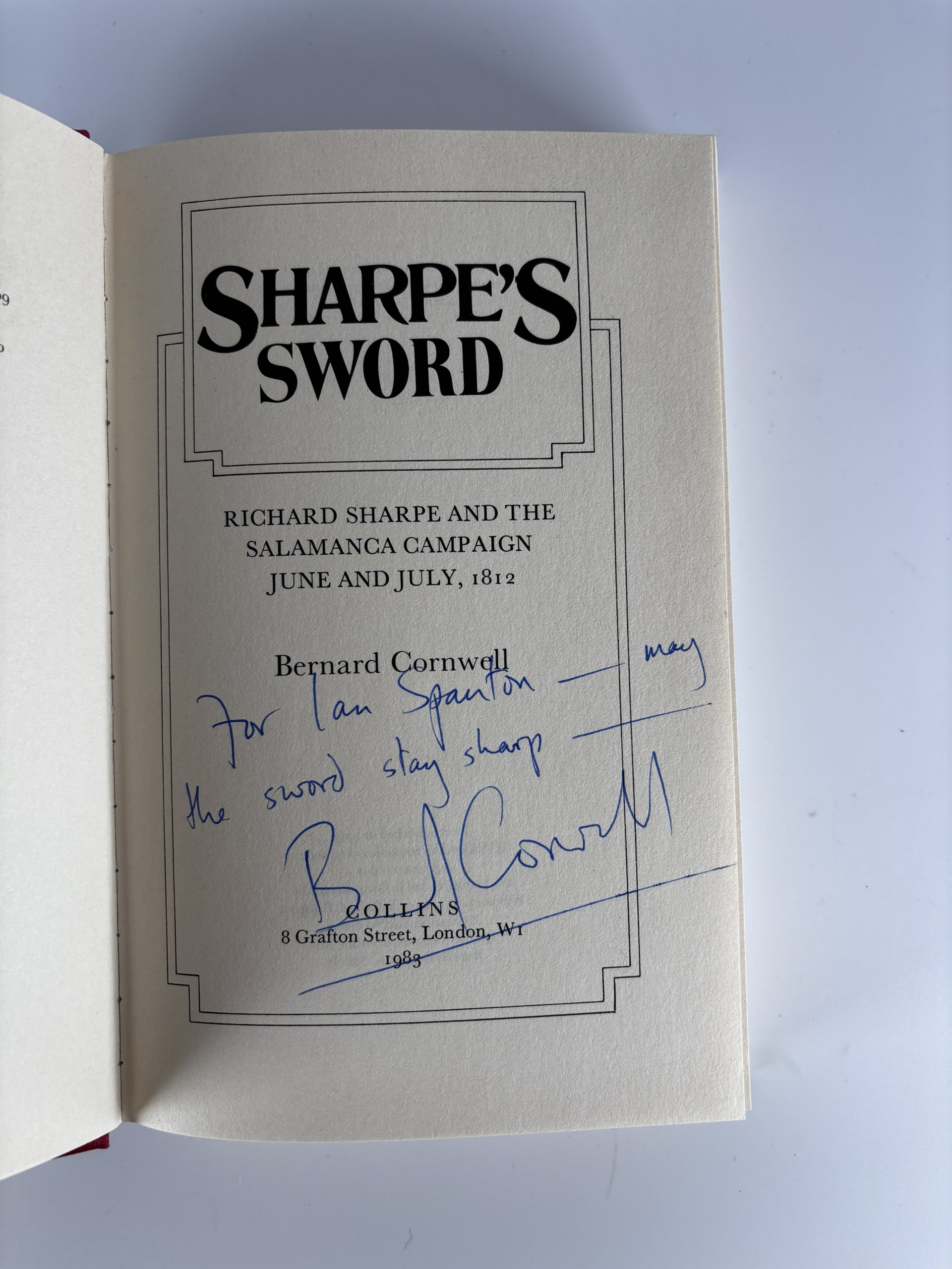 bernard cornwell sharpes sword signed slipcase first2