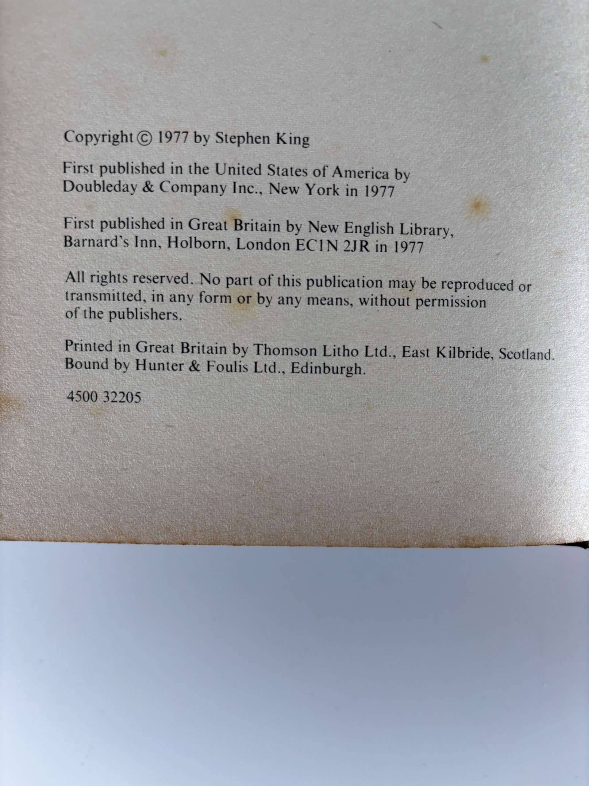 stephen king the shining first uk 2