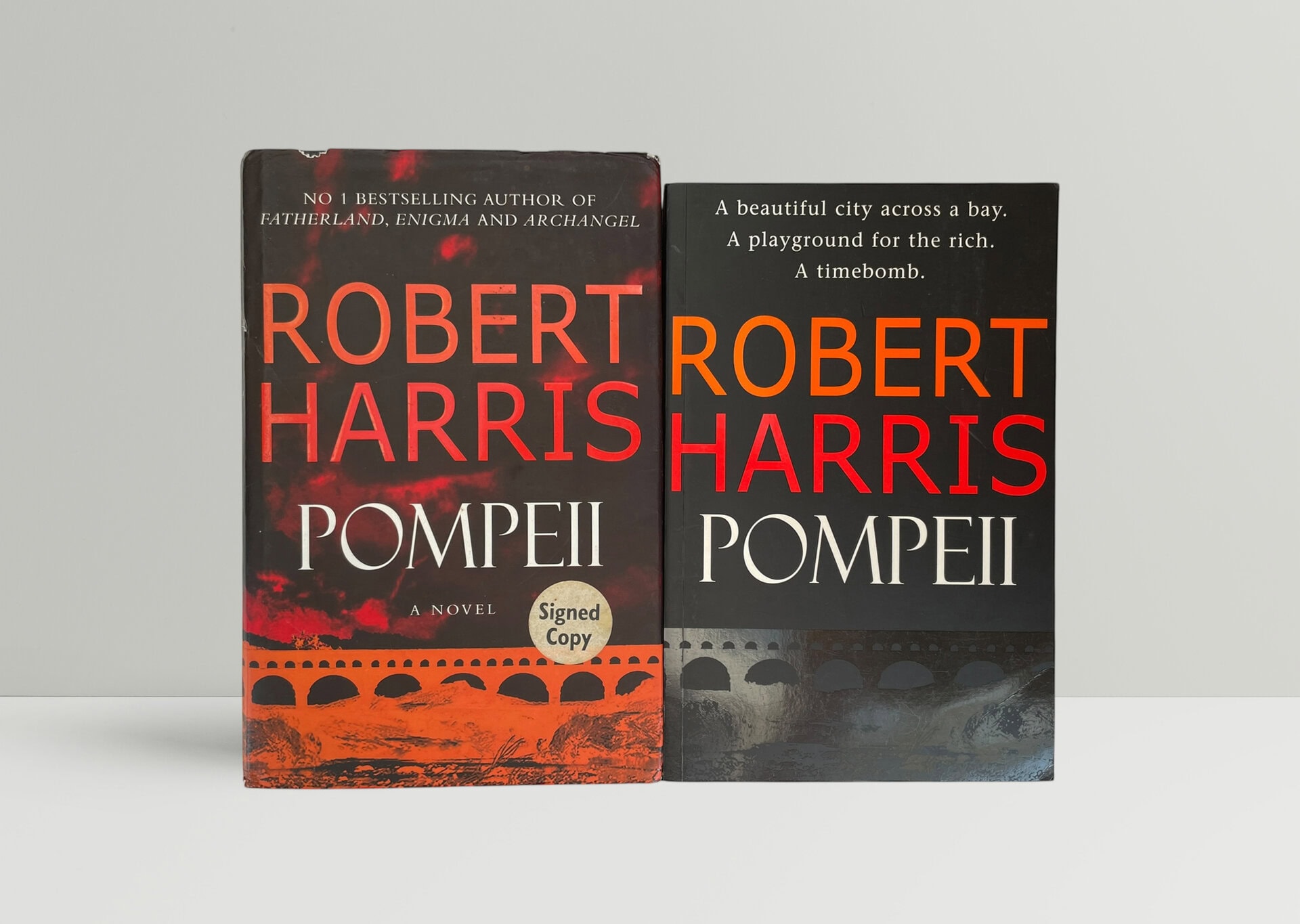 robert harris pompeii signed double set1
