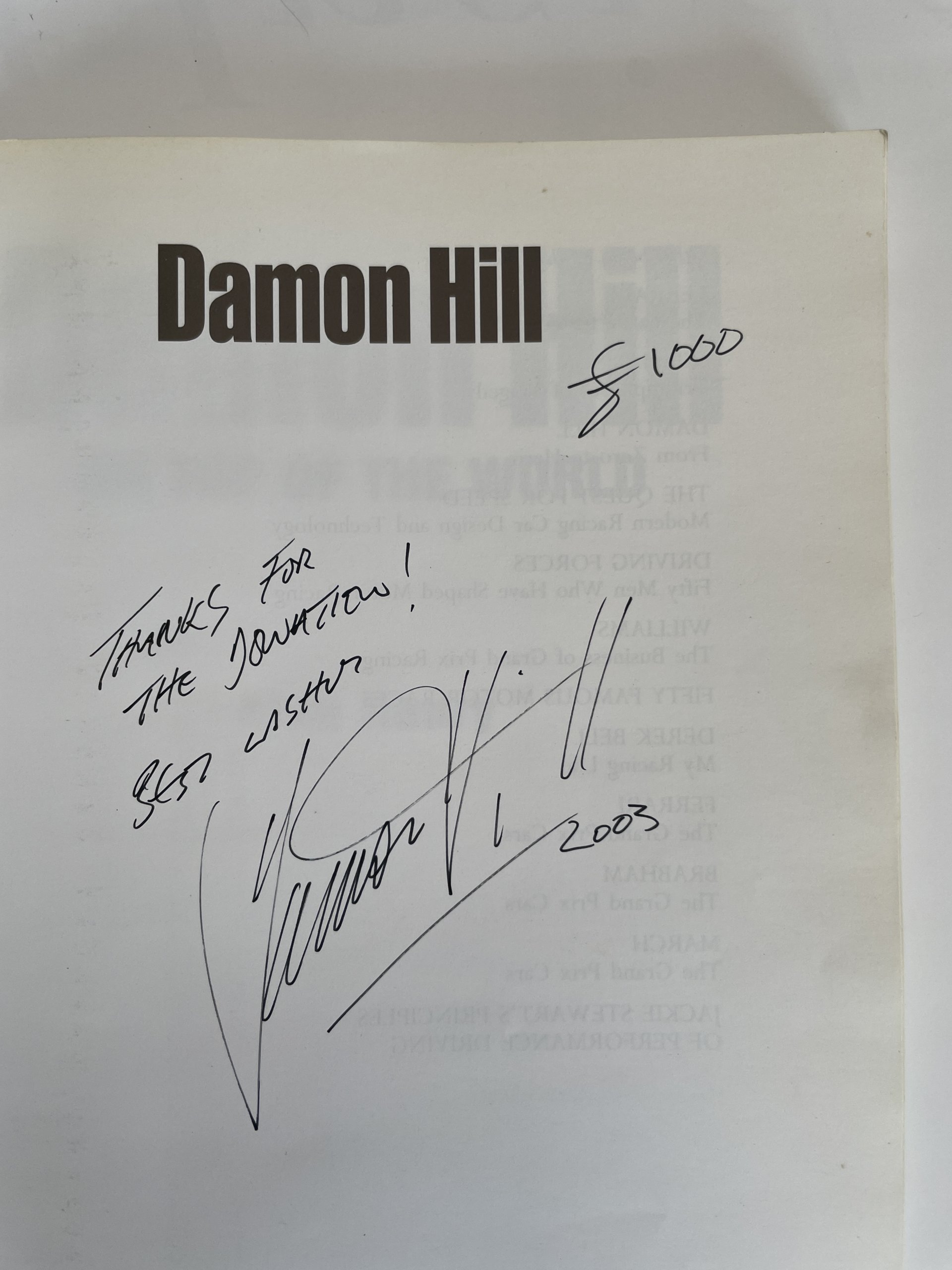 damon hill on top of the world signed first2