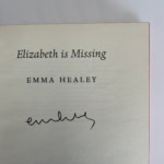 emma healey elisabeth is missing signed first3