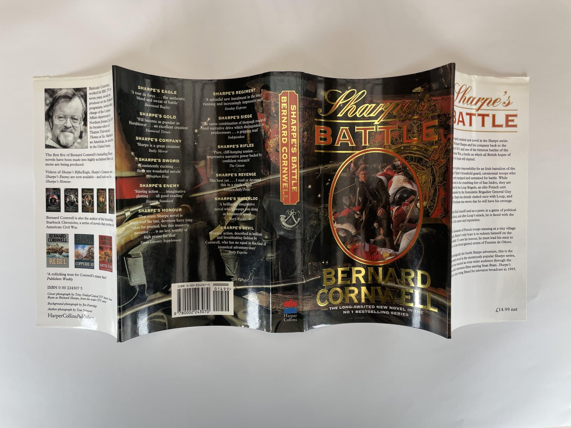 bernard cornwell sharpe's battle first with signed pic 5