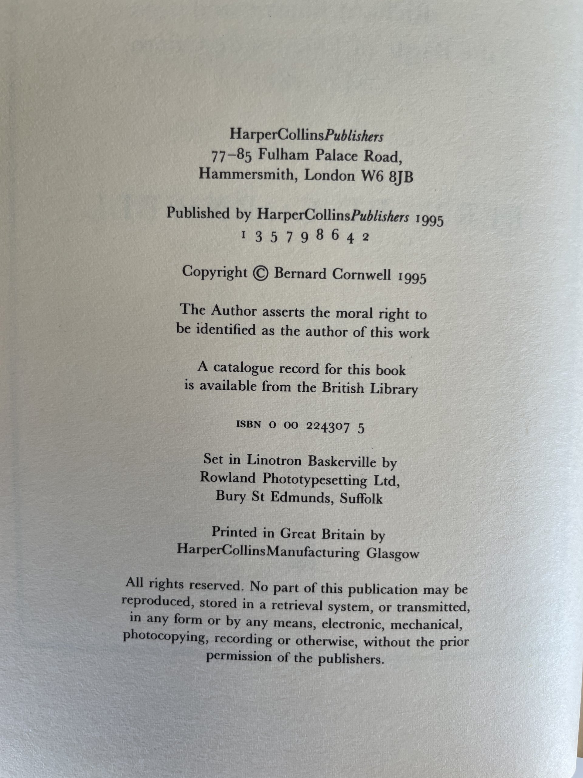 bernard cornwell sharpe's battle first with signed pic 3