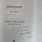john gielgud shakespeare signed first 3