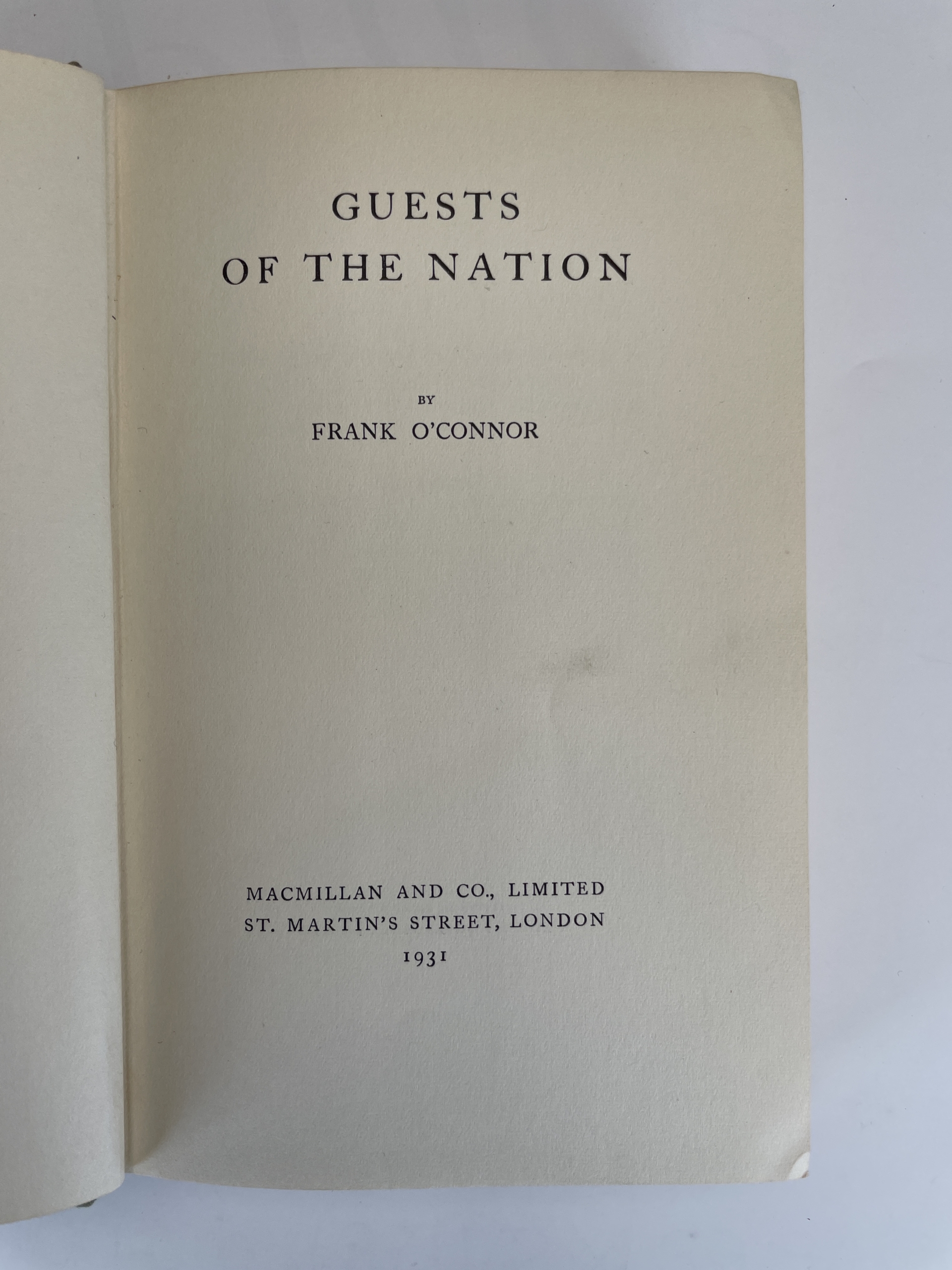 frank o connor guests of the nation first 2