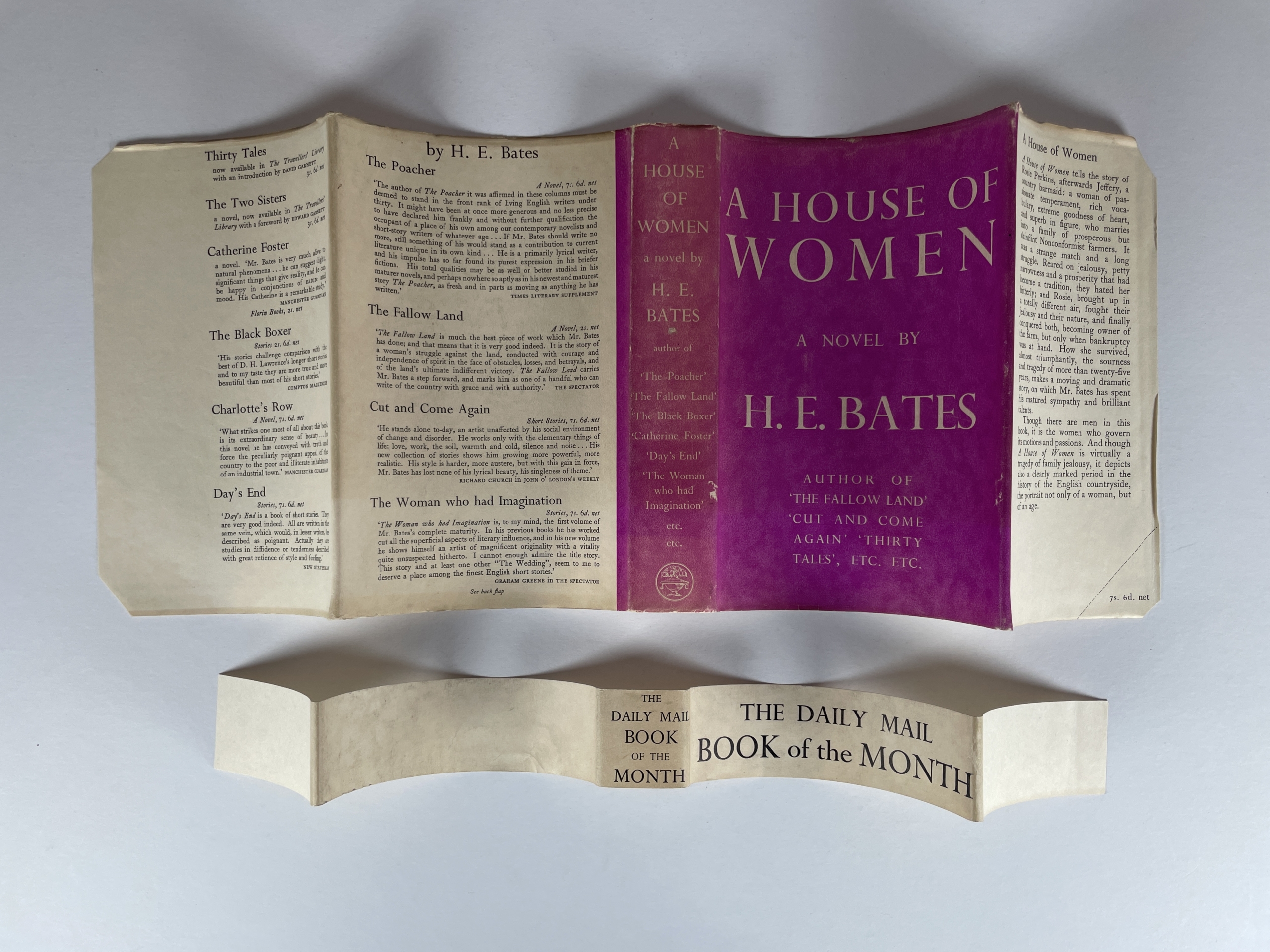 he bates a house of women first ed with band 4