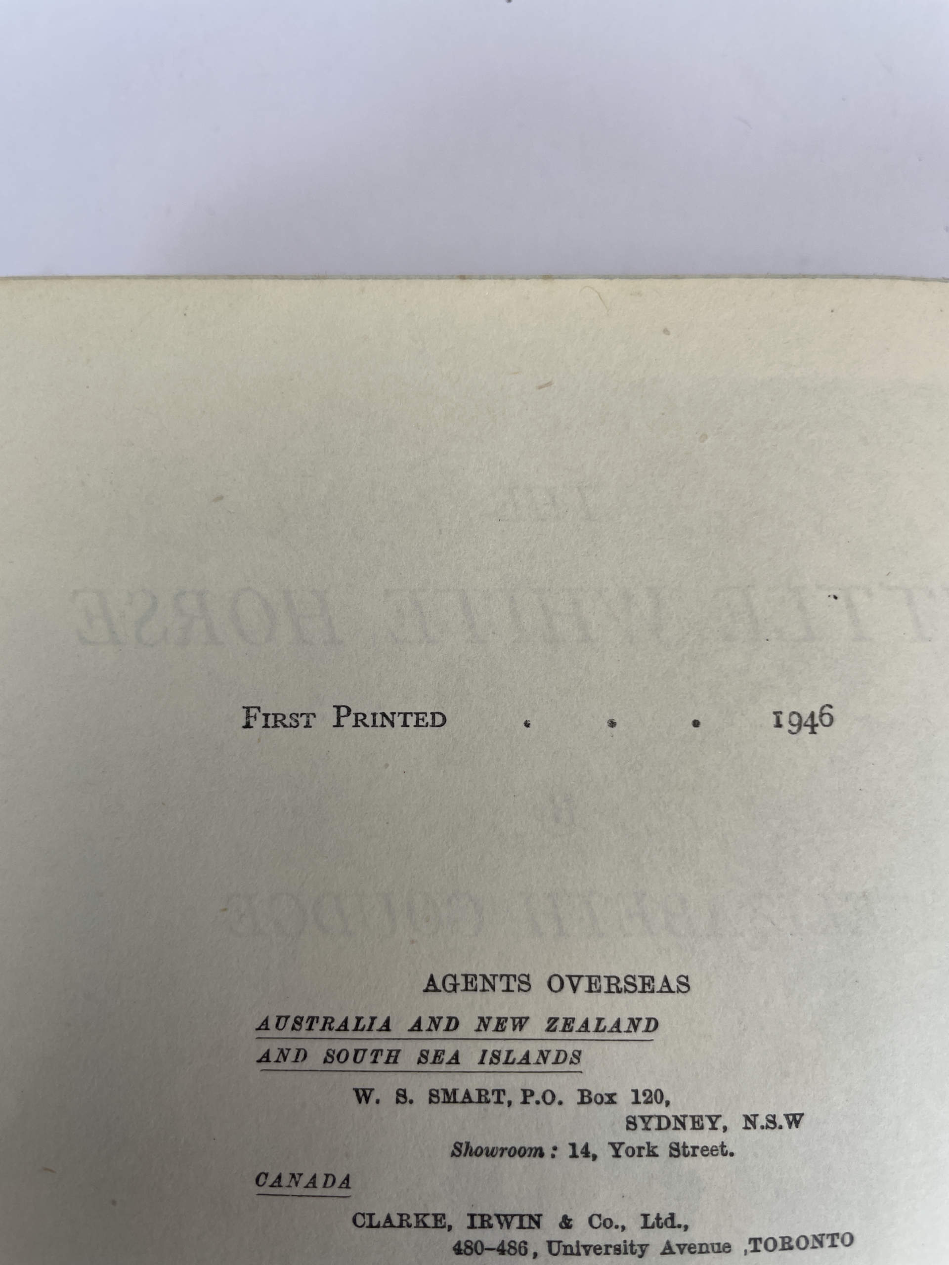 elizabeth goude the little white horse first edition2
