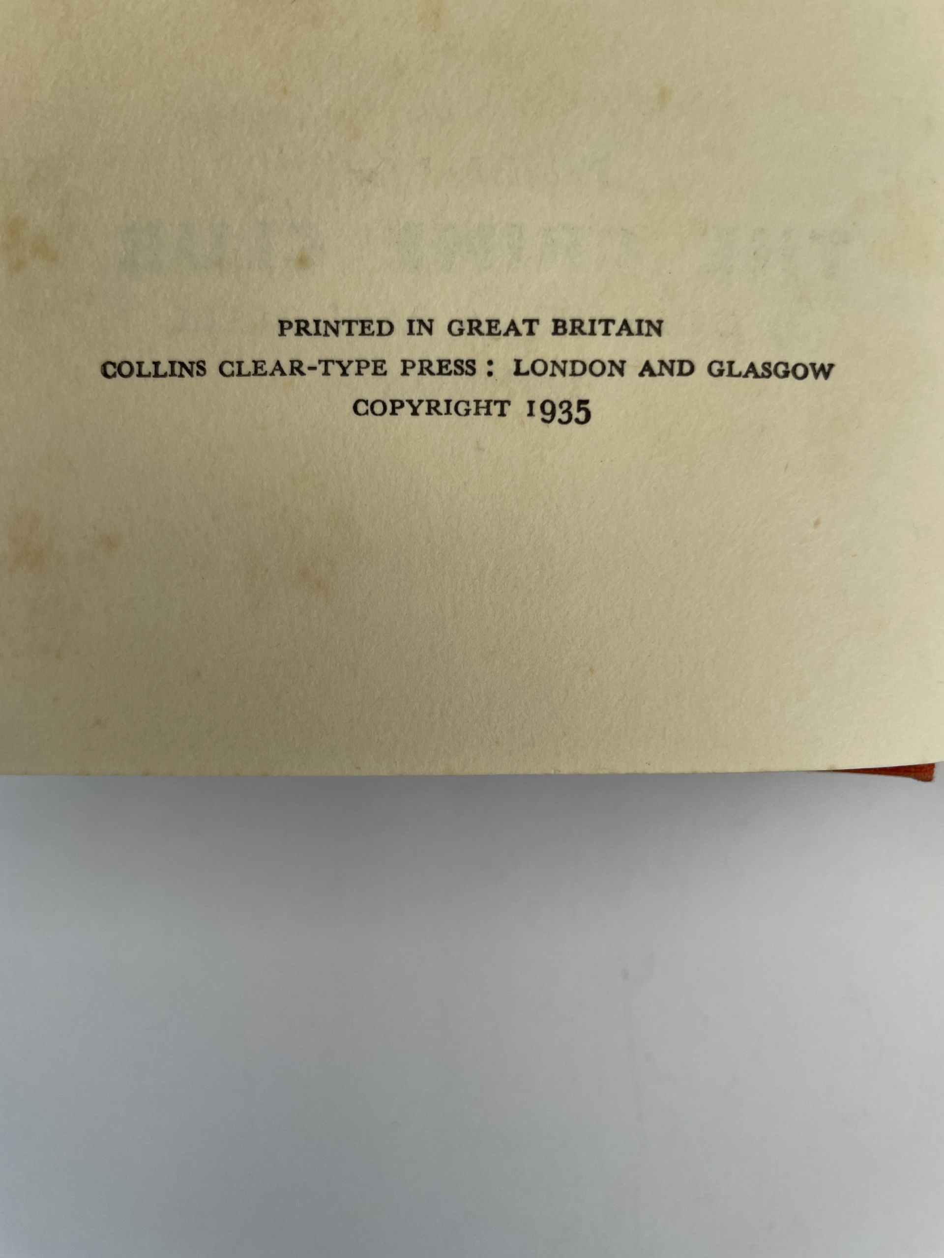 agatha christie death in the clouds first edition2