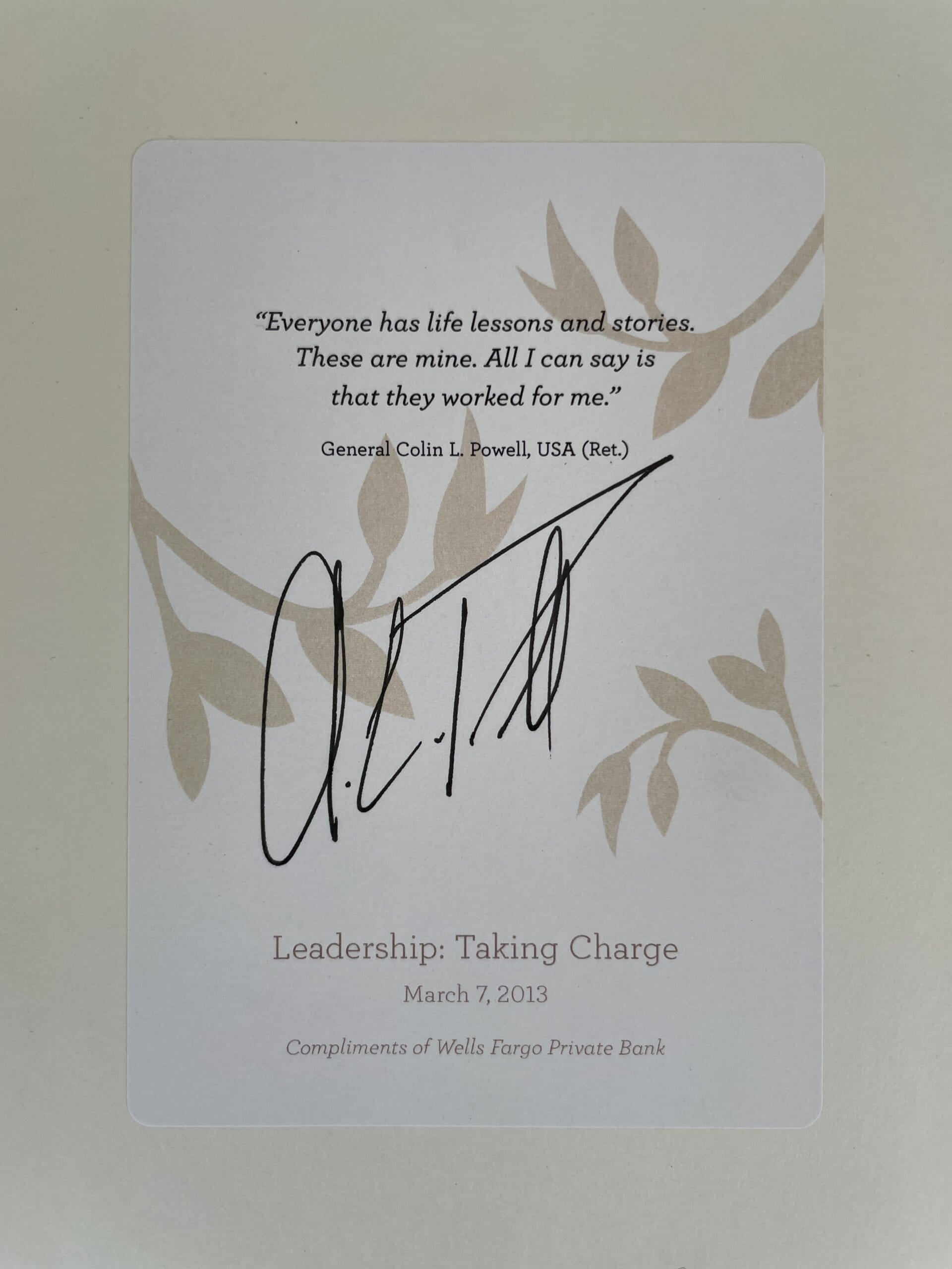 colin powell it worked for me signed first edition2
