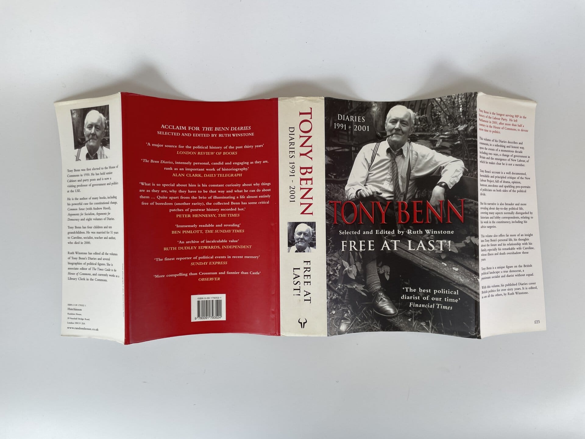 tony benn free at last signed first edition5