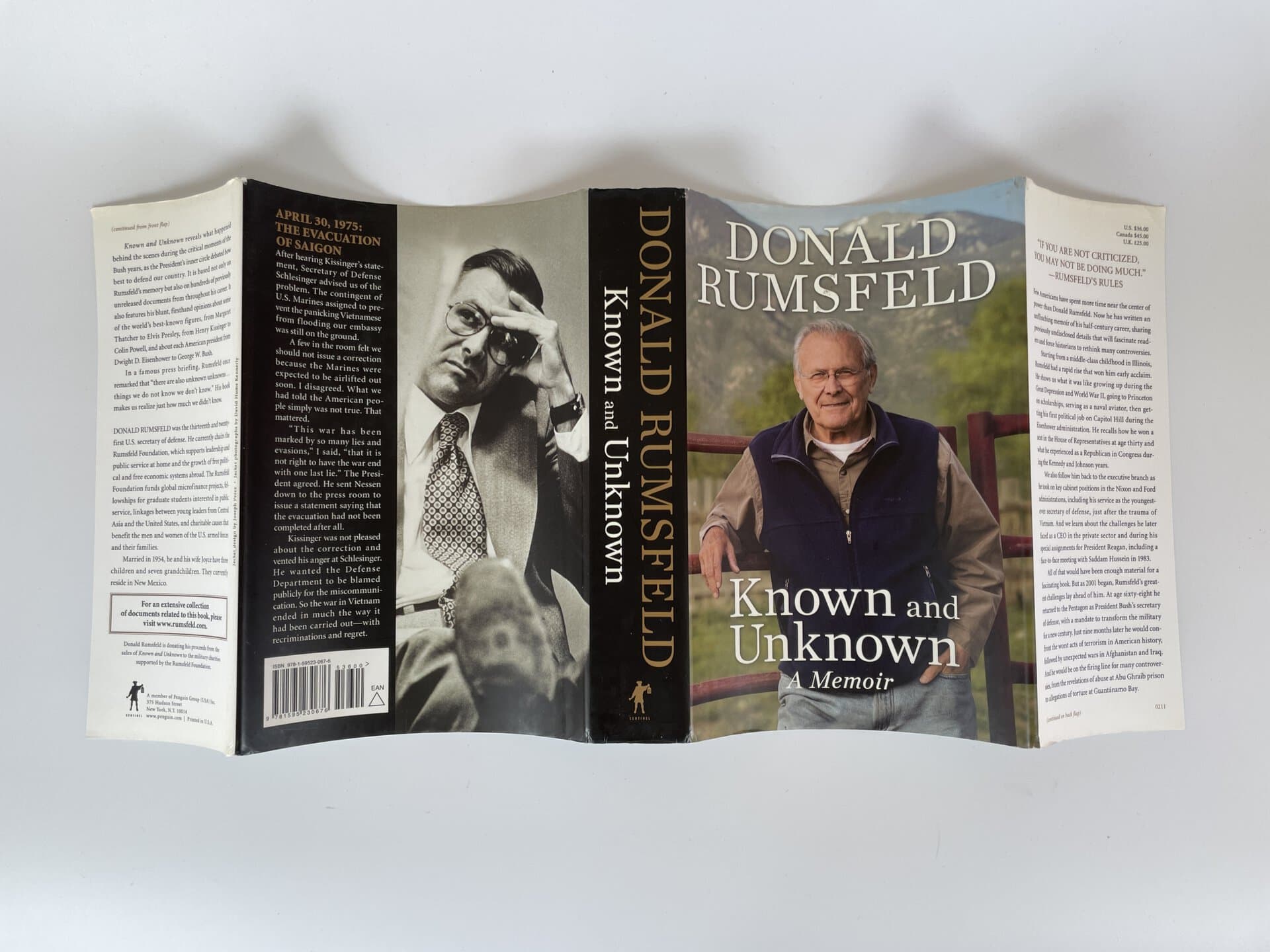 donald rumsfeld known and unknown signed first 5