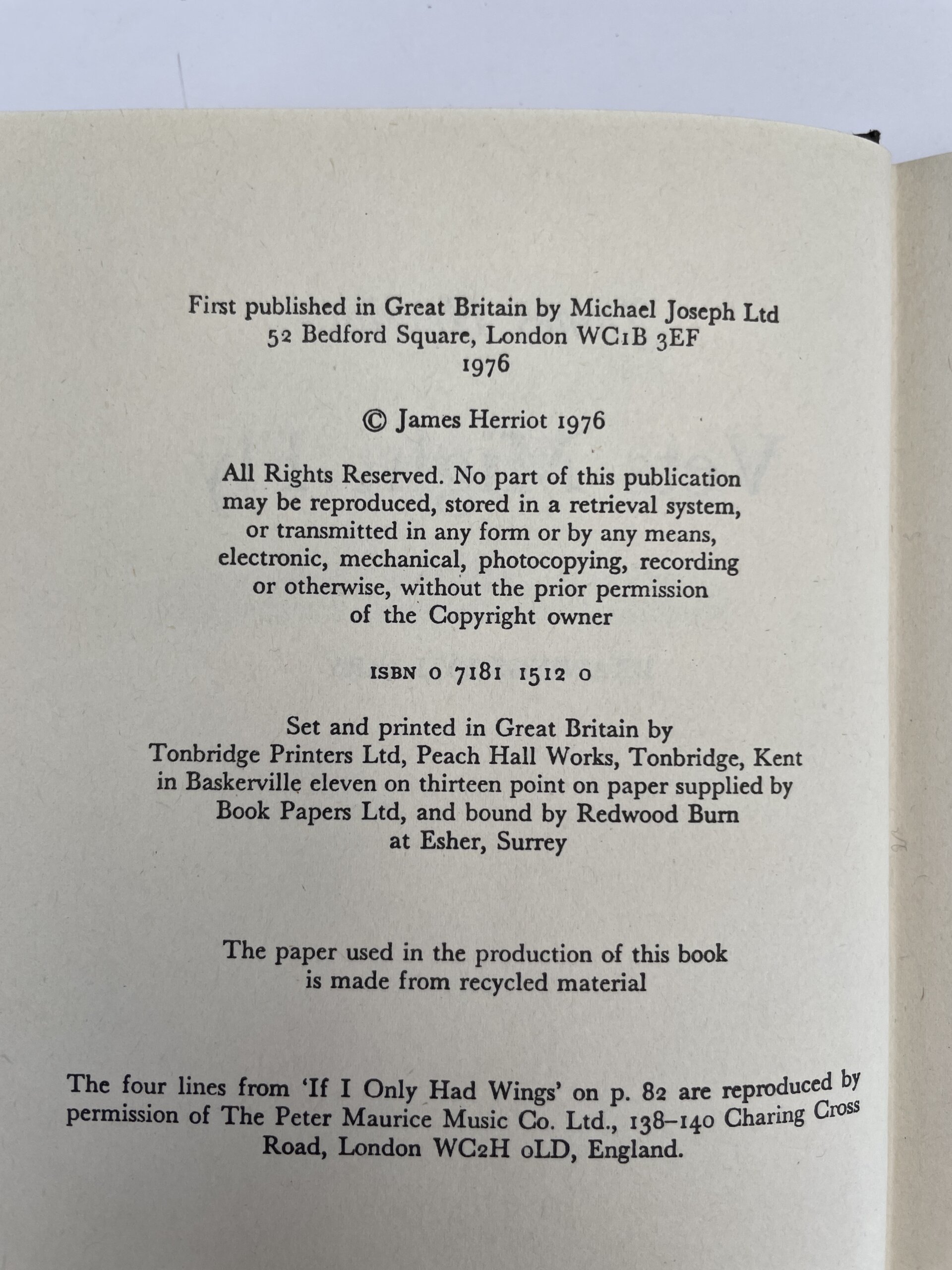 james herriot vets might fly first ed2