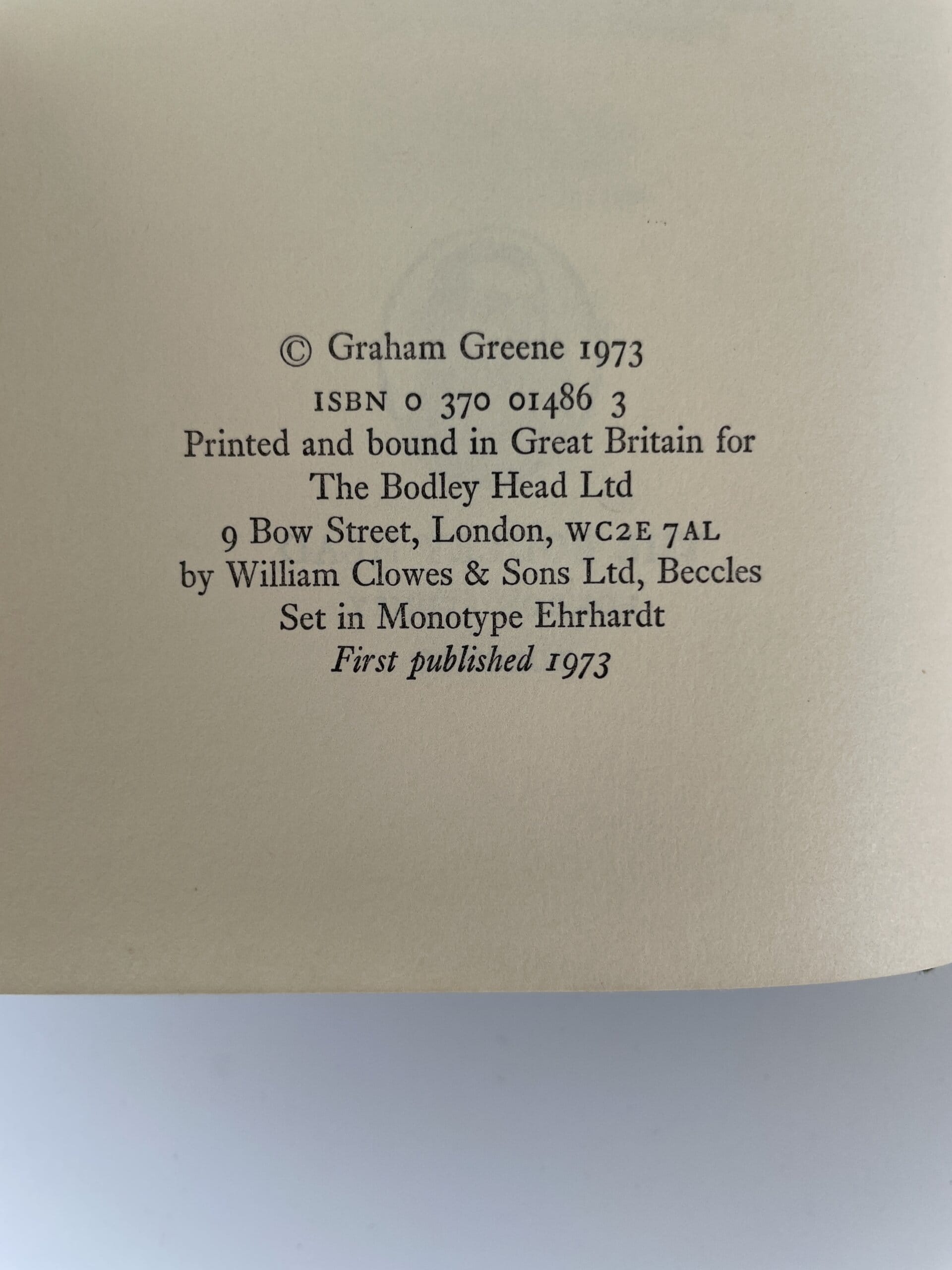 graham greene the honorary consul first edition2