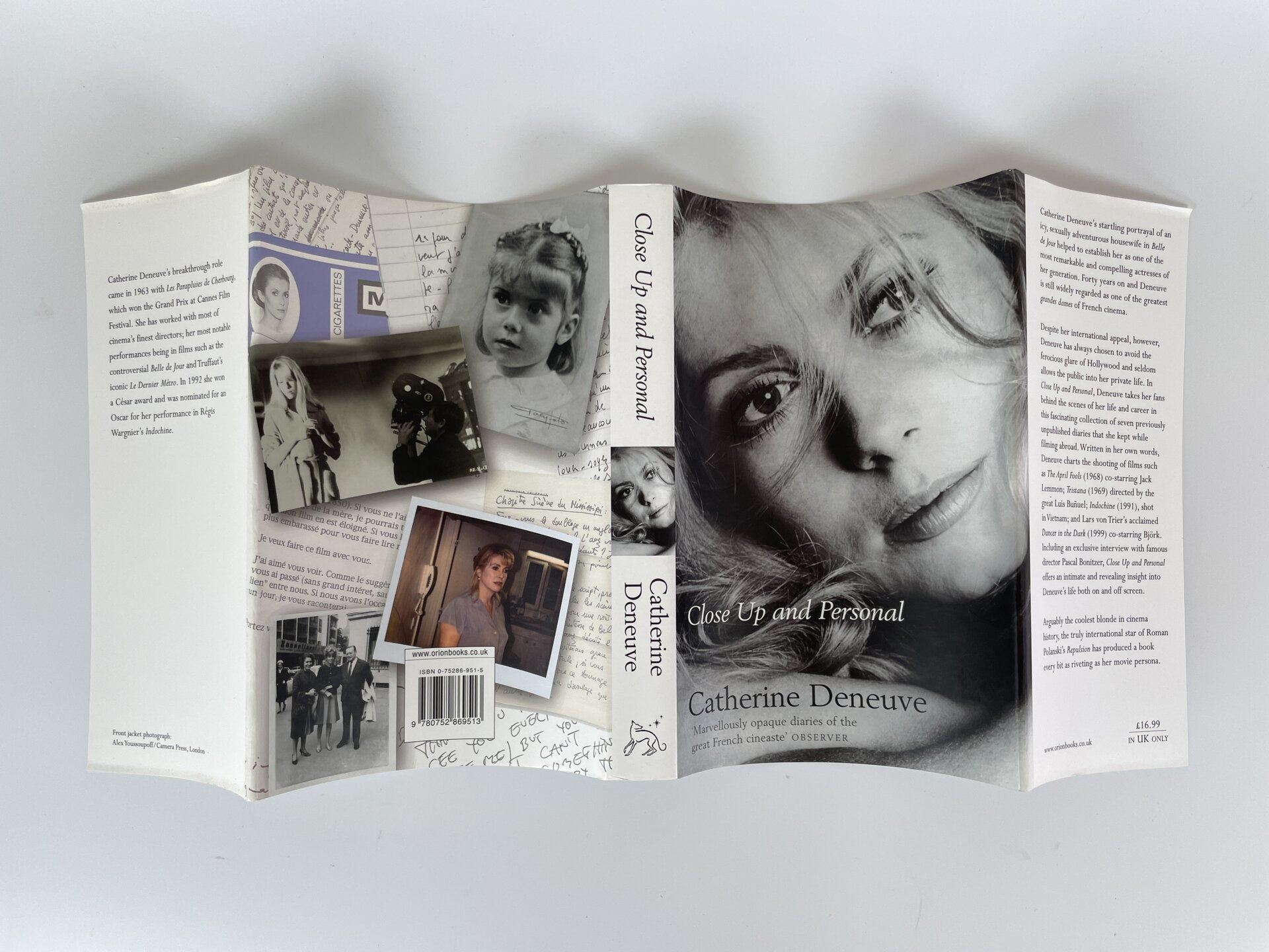 catherine deneuve close up and personal signed first edition5