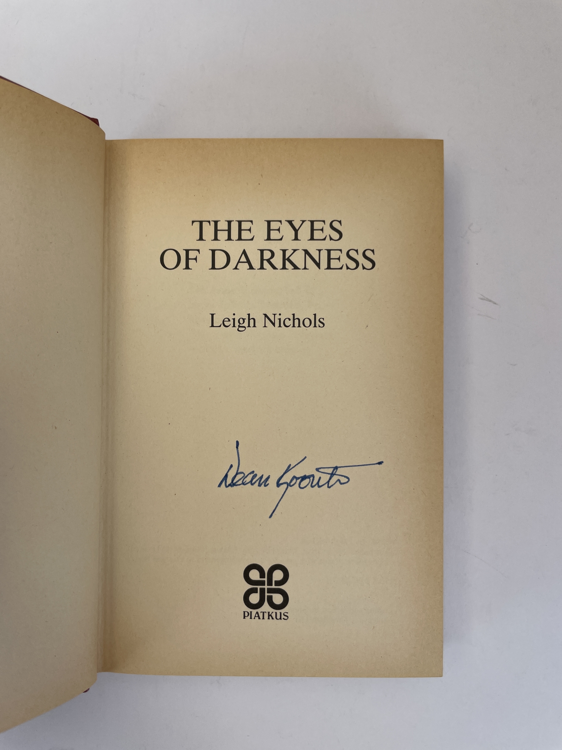 leigh nichols signed first edition2