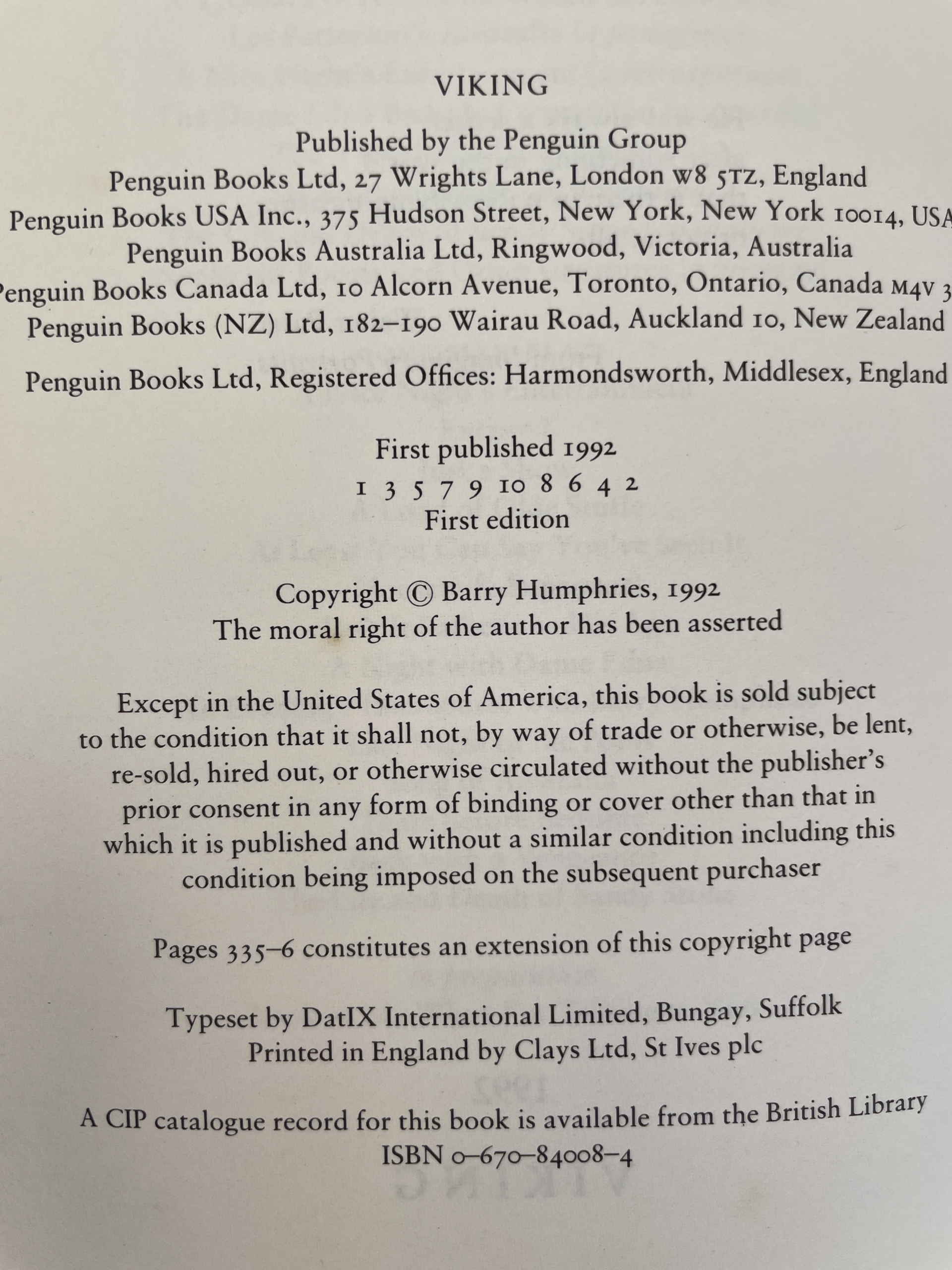 barry humphries more please signed first3