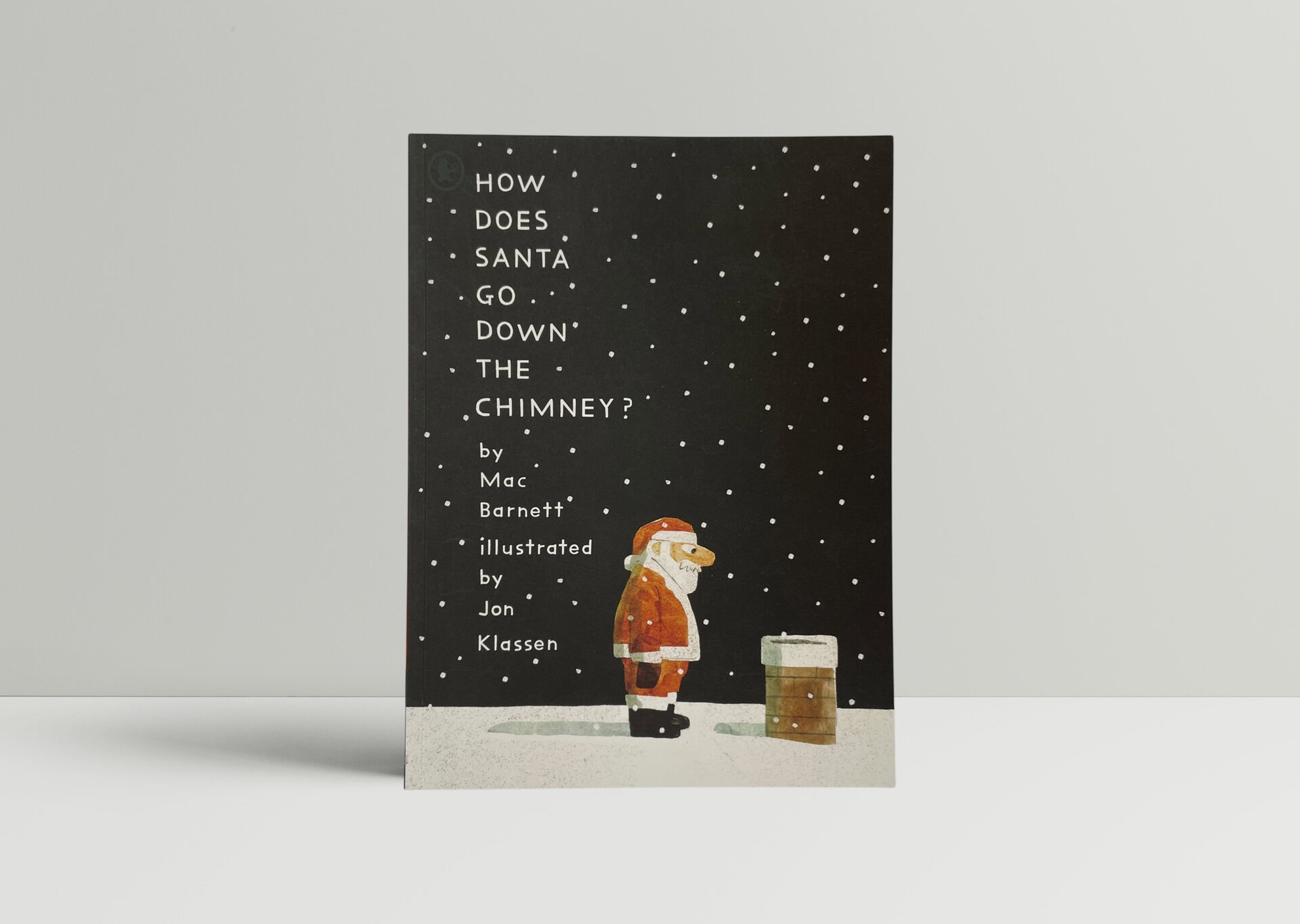 mac barnett how does santa go down the chimney signed doodled 1
