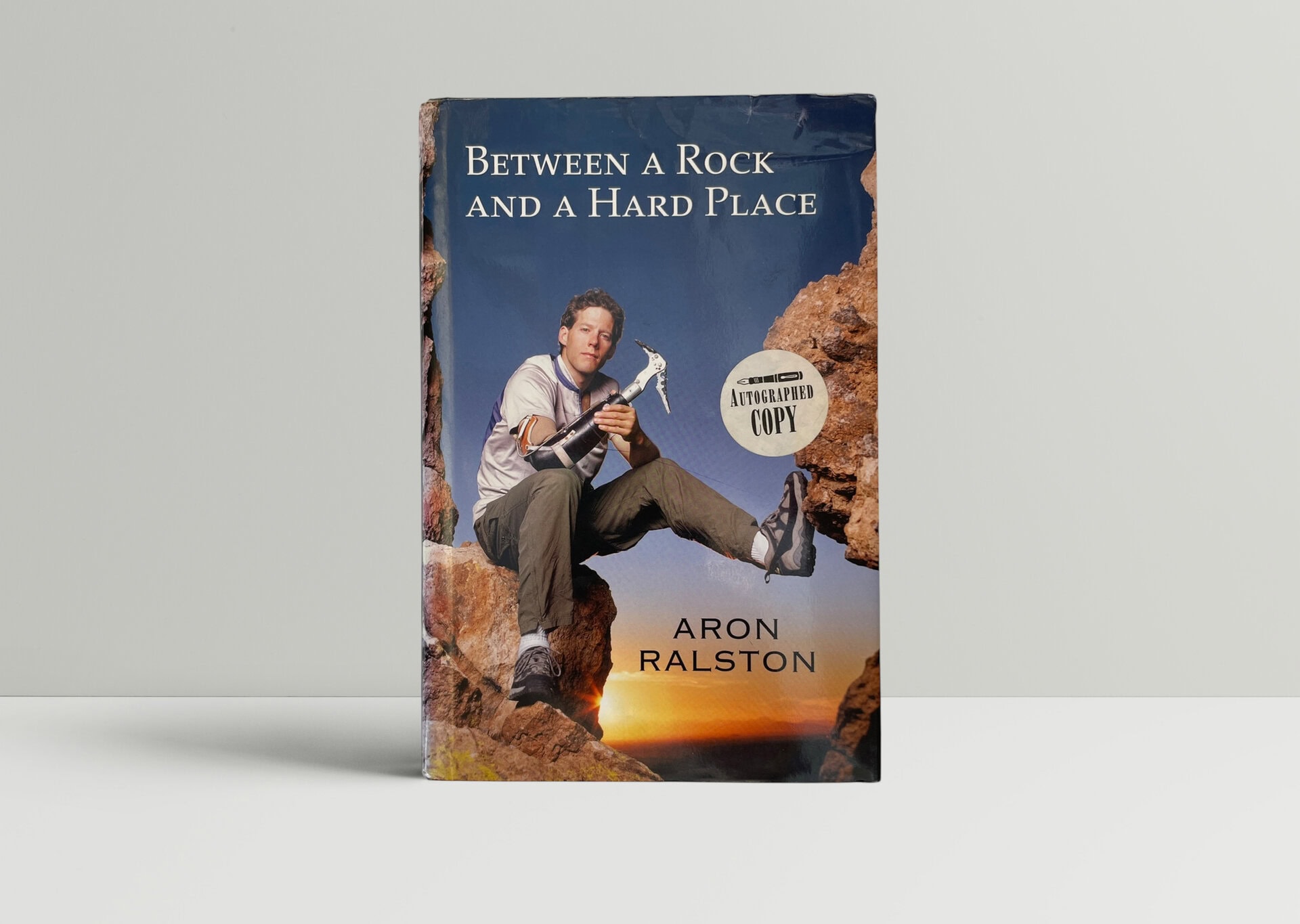 aron ralston between and rock and hard place signed first1