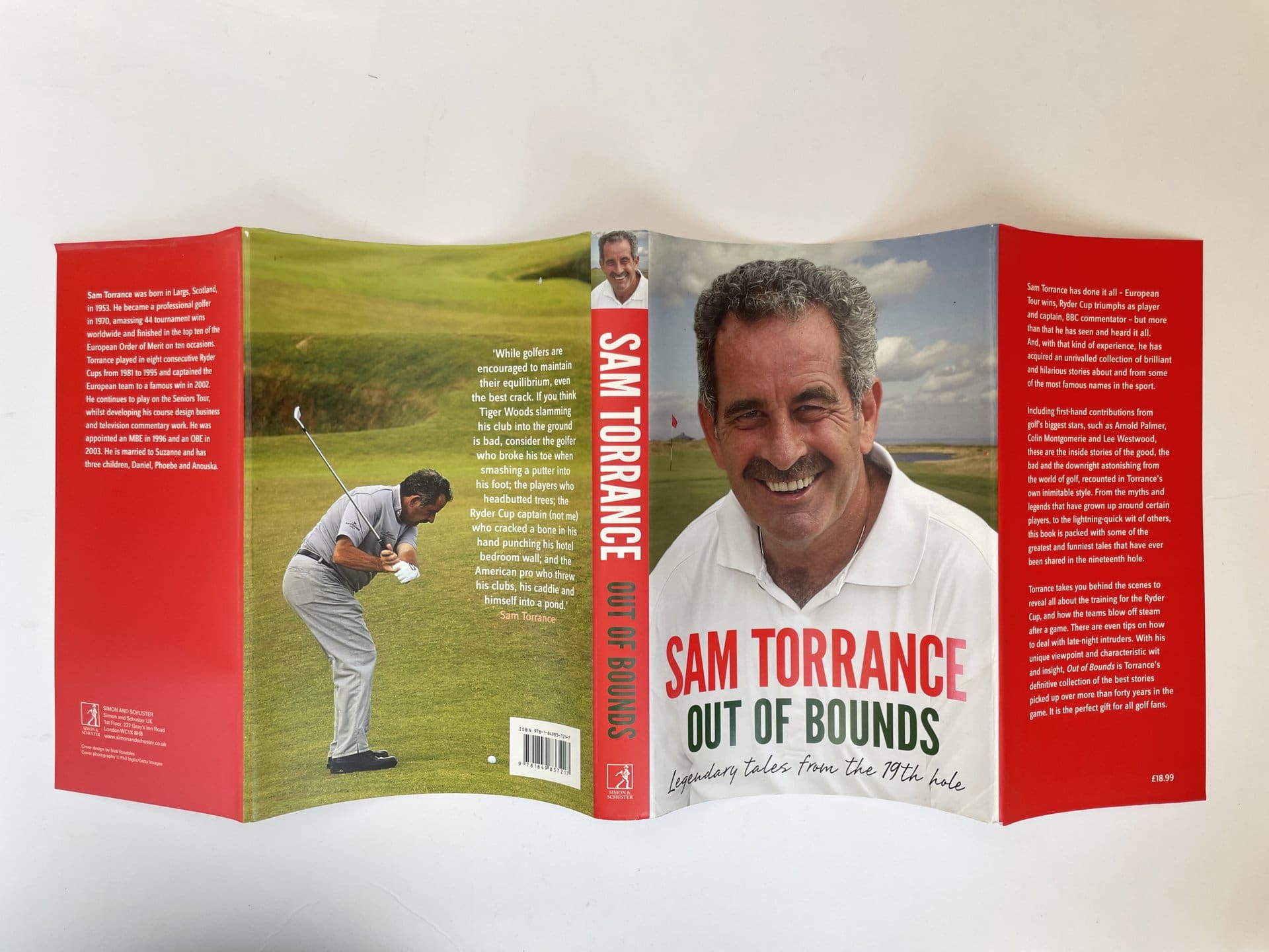 sam torrance out of bounds signed first ed5