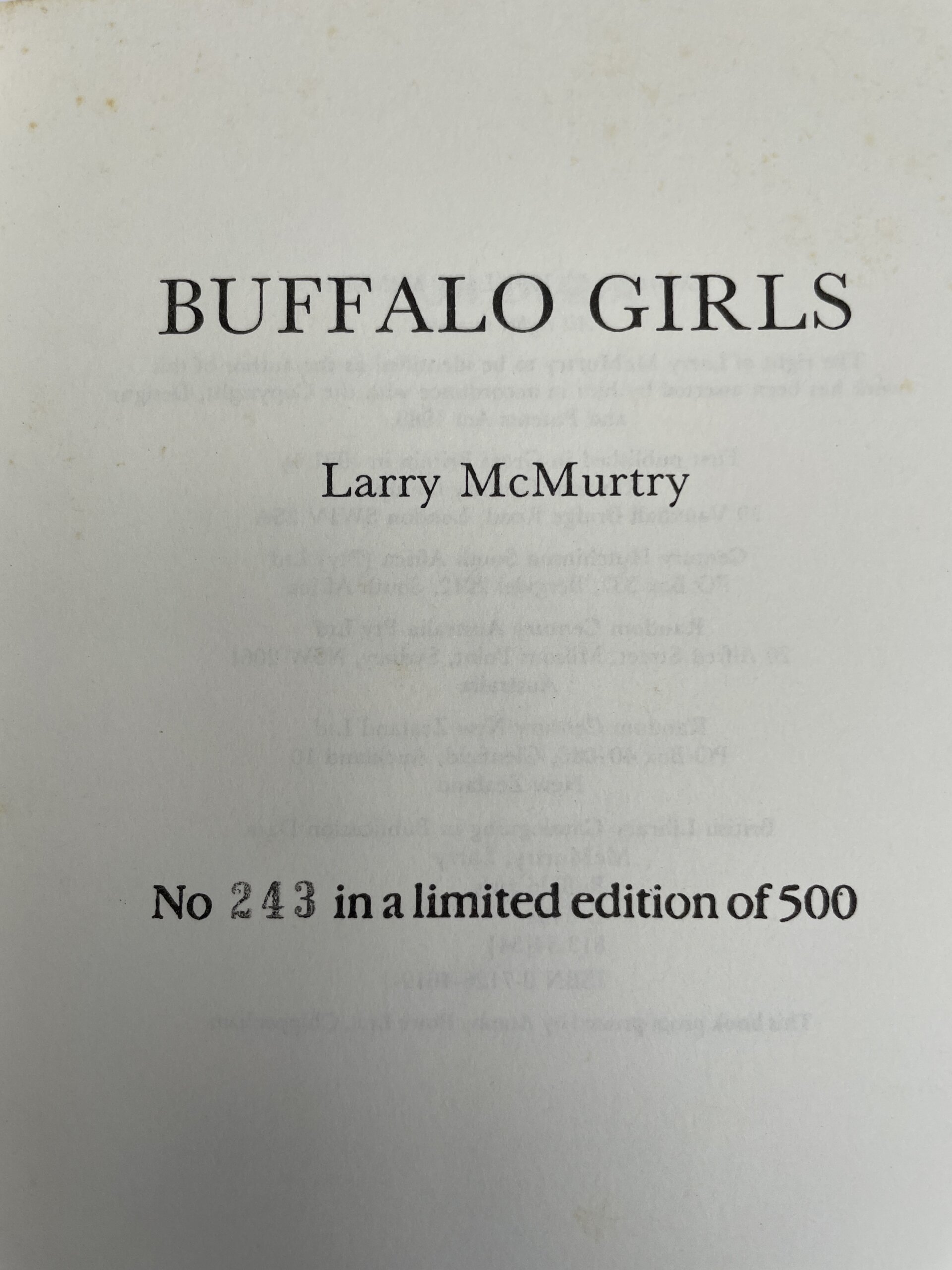 larry mcmurtry buffalo girls proof2