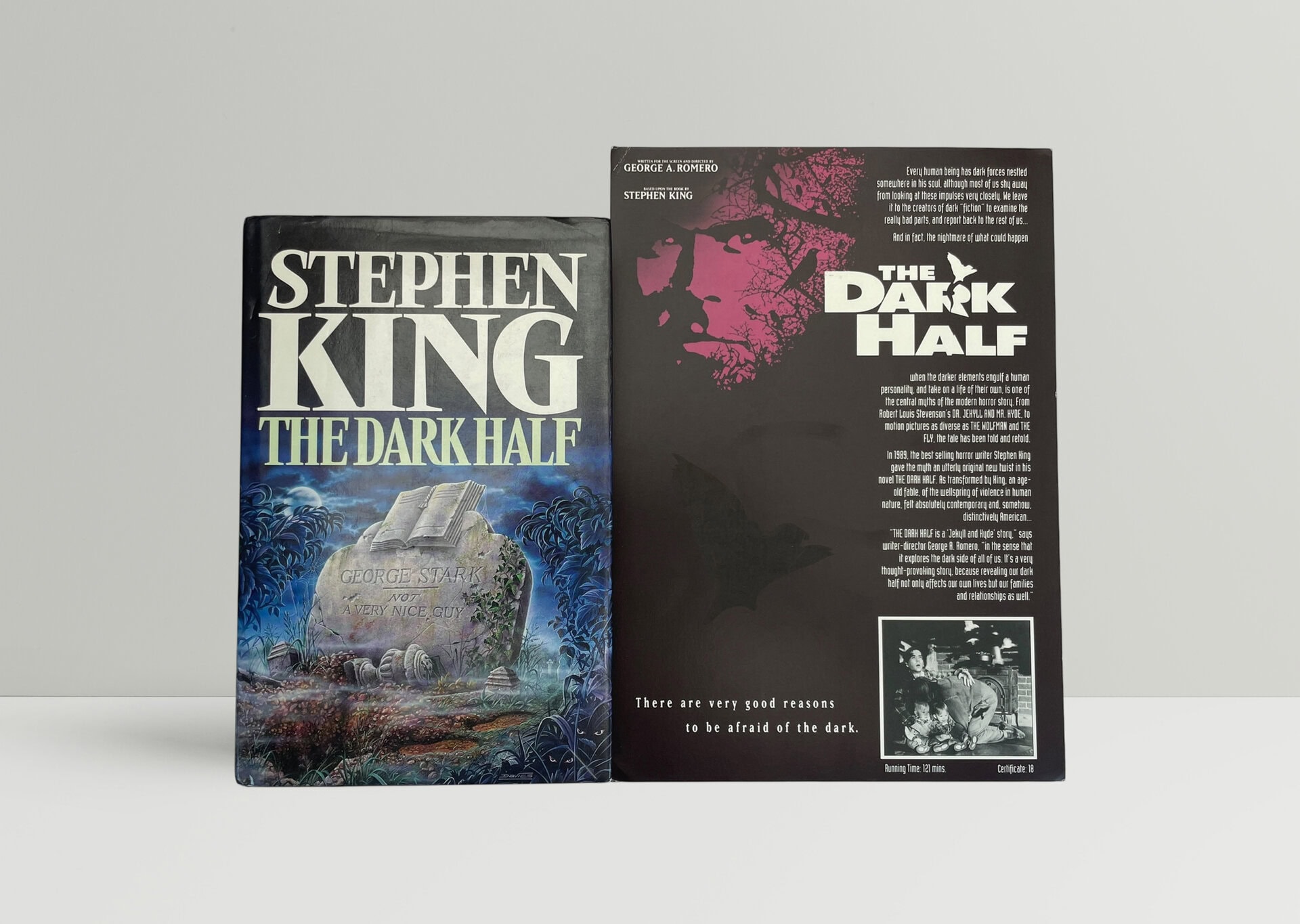 stephen king the dark half with movie poster 1