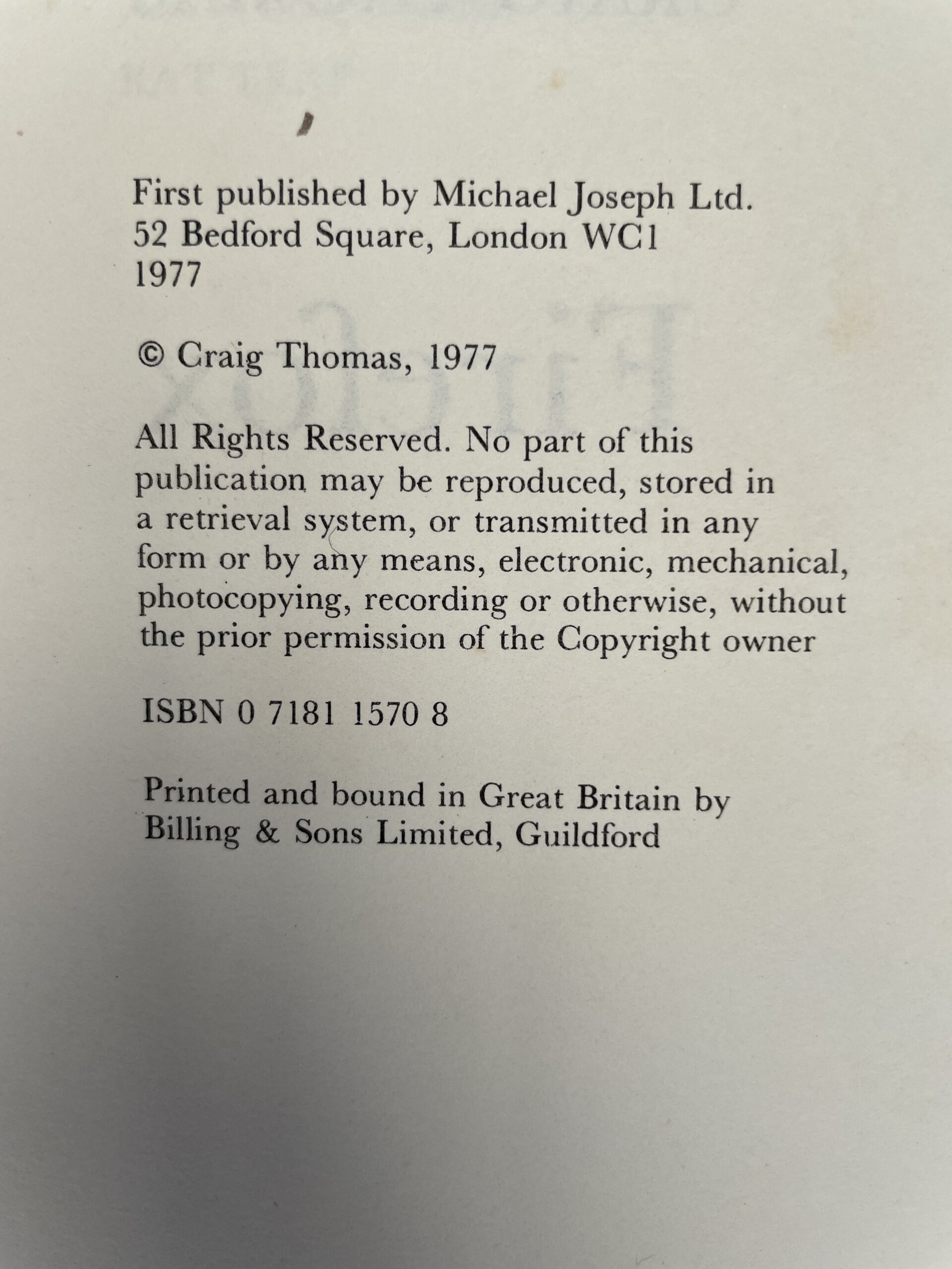 craig thomas firefox first edition2