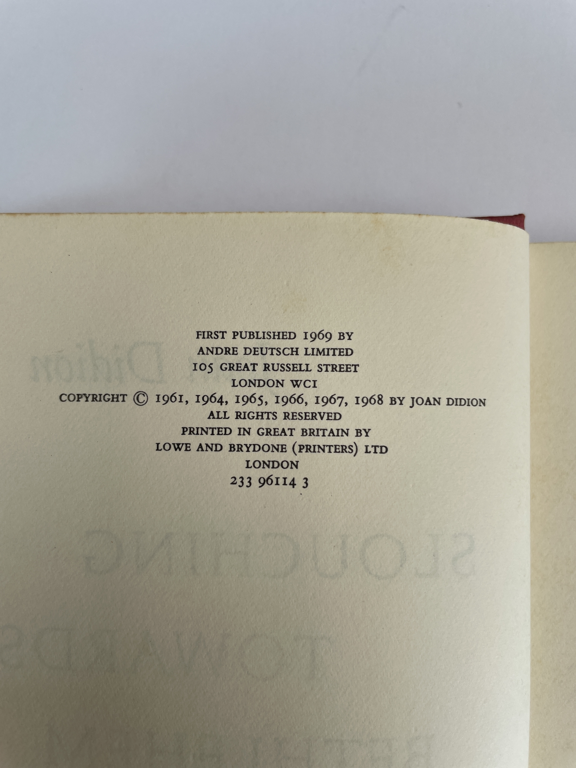 joan didion slouching towards bethlehem first ed2