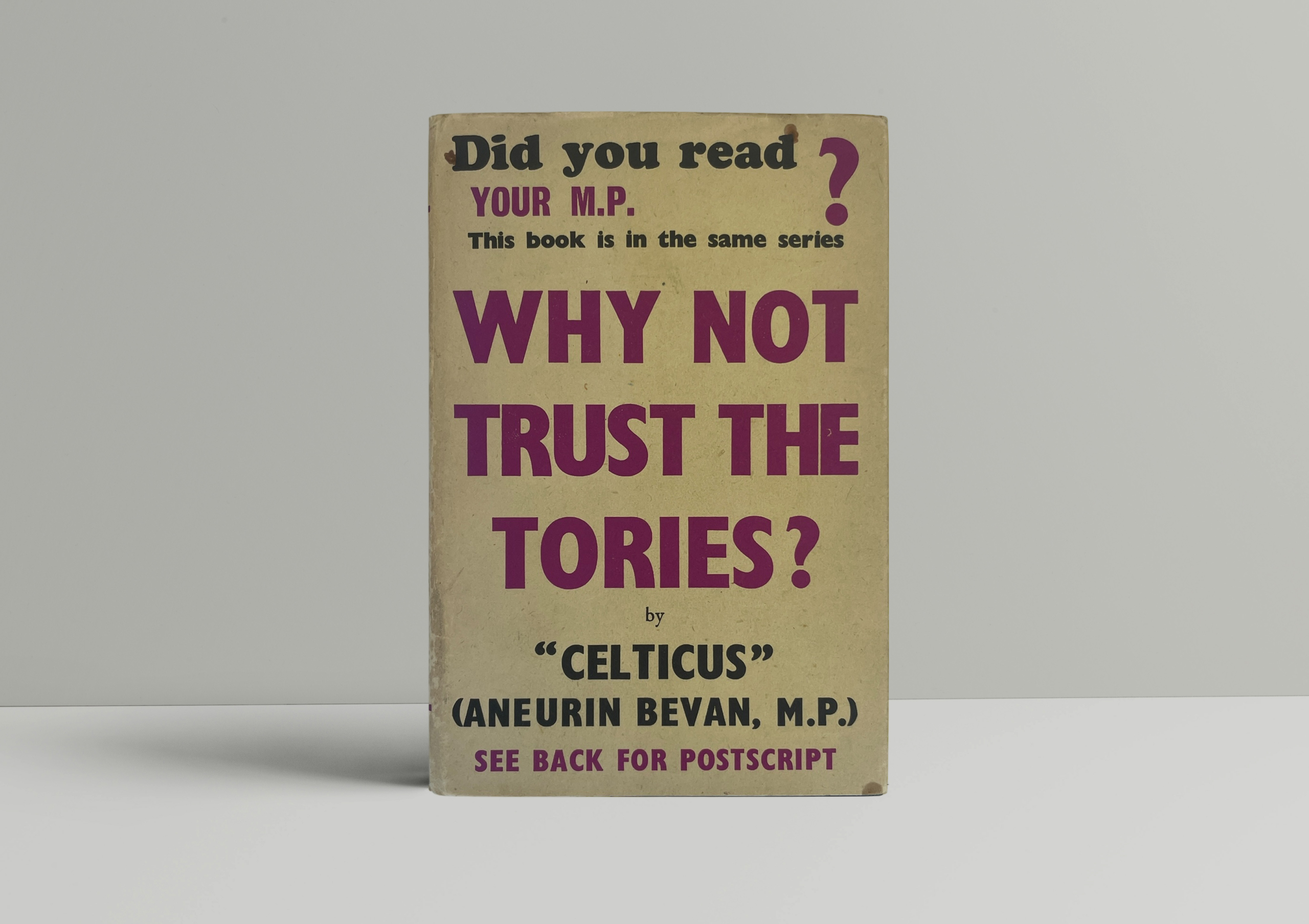 celticus why not trust the tories first ed1