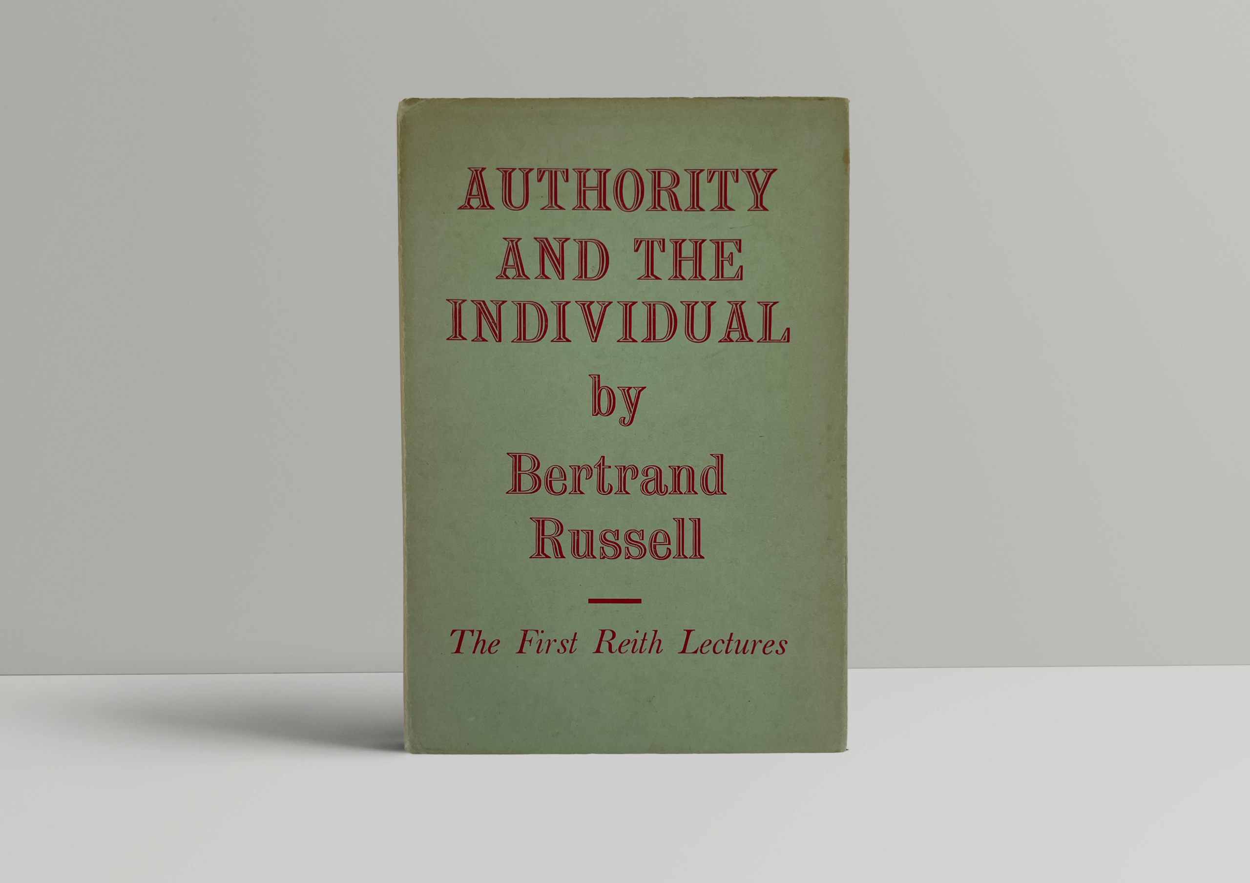bertrand russell authority and the individual first ed1