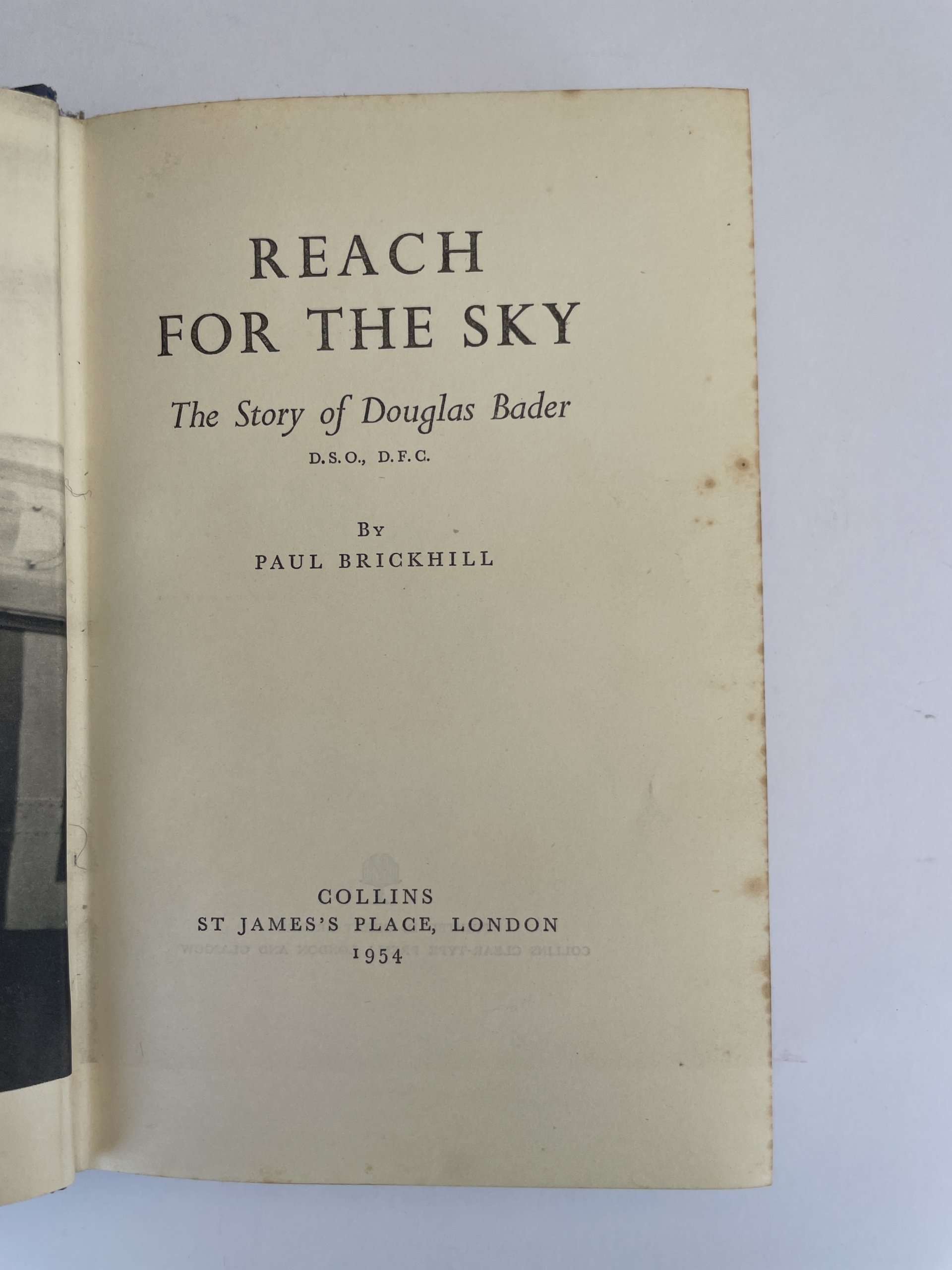 paul brickhill reach for the sky first edi2