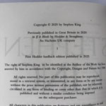 stephen king the life of chuck first uk 2