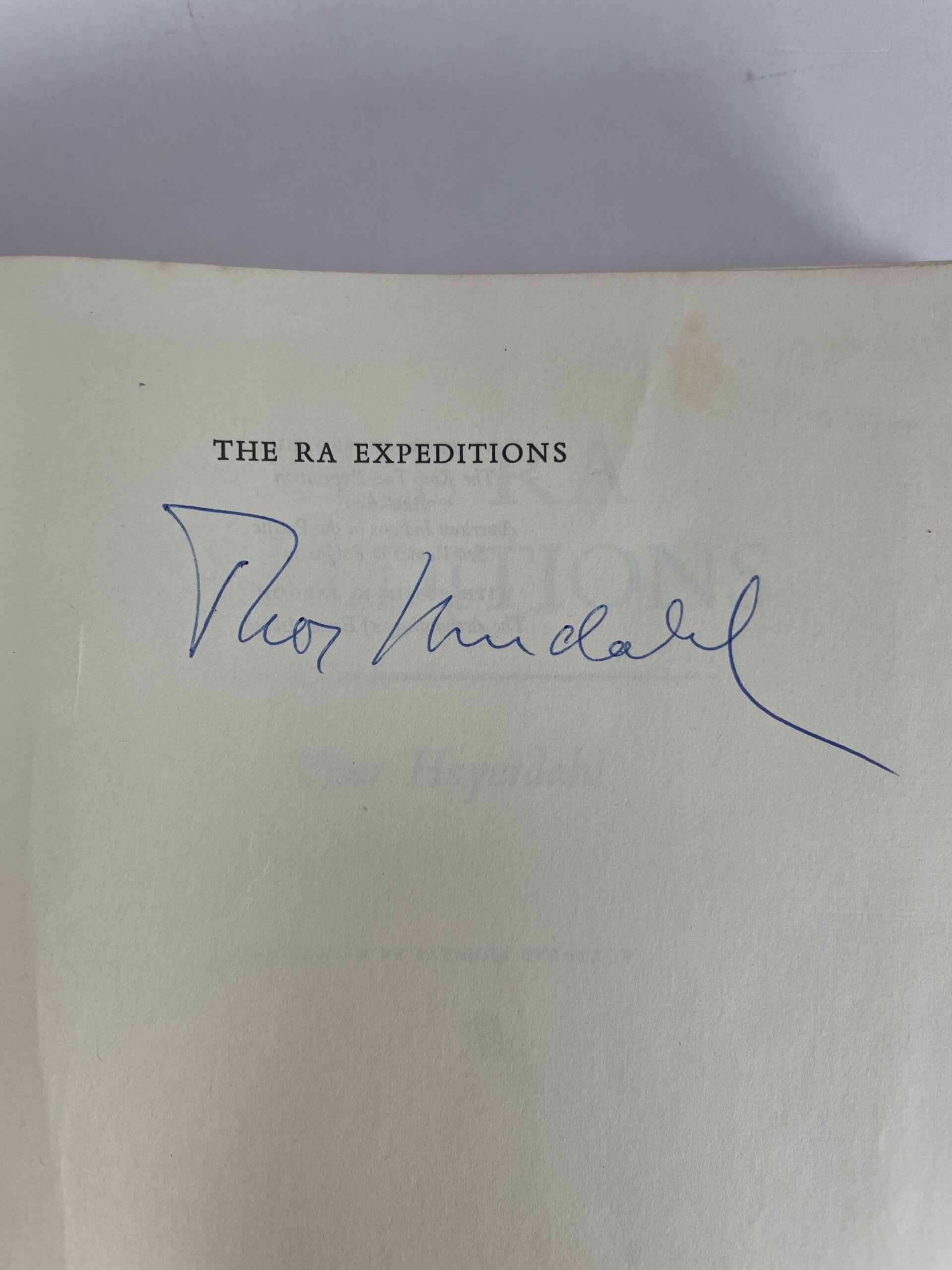 thor heyerdahl the ra expeditions signed first 2