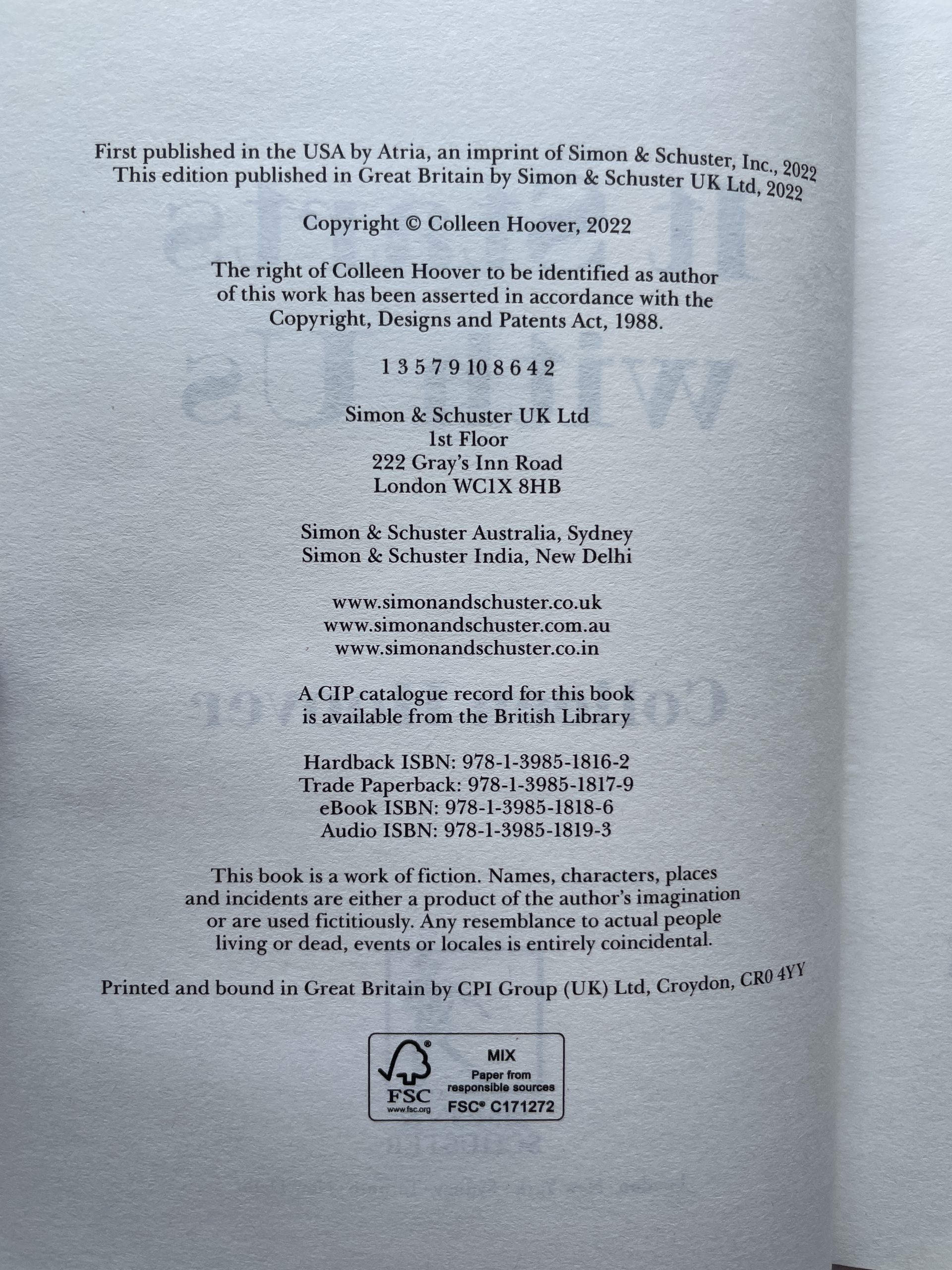 Colleen Hoover - It Starts With Us - First Edition 2022 - Image 4