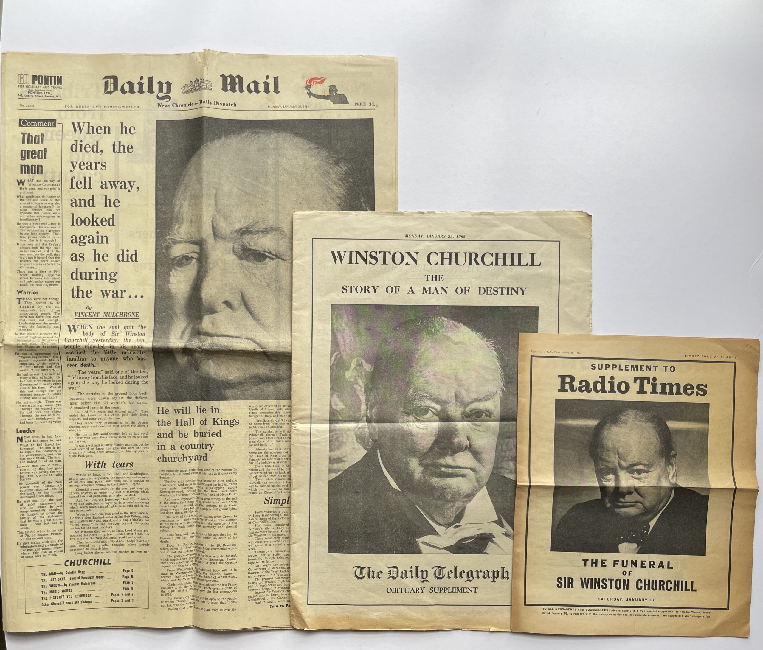 Winston S. Churchill - The Second World War; In Six Volumes - With Newspapers Chronicling Churchill’s Death and Funeral - First Edition Set 1948-54 - Image 5