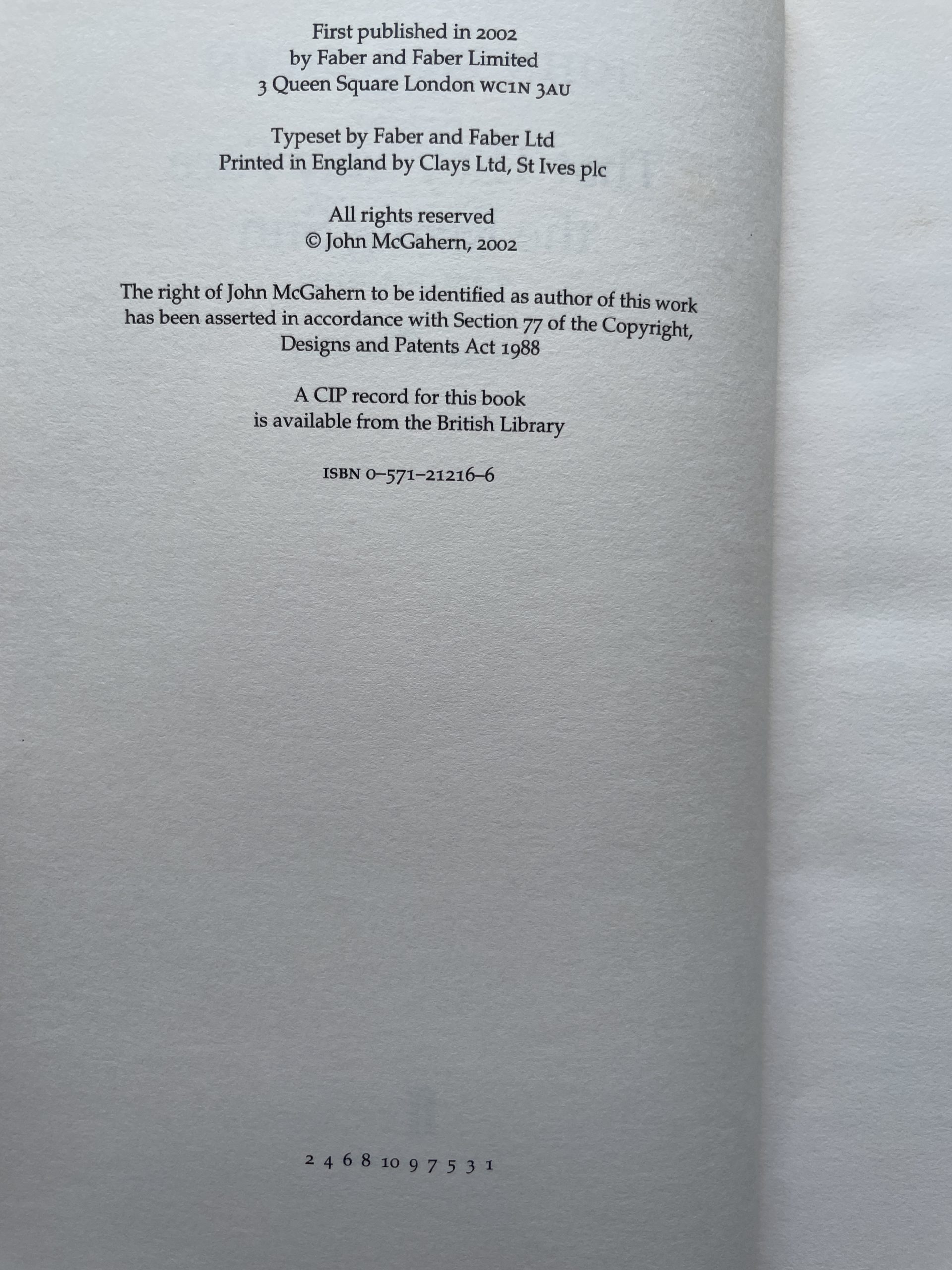 John McGahern - That They May Face The Rising Sun - First Edition 2002 - Image 2