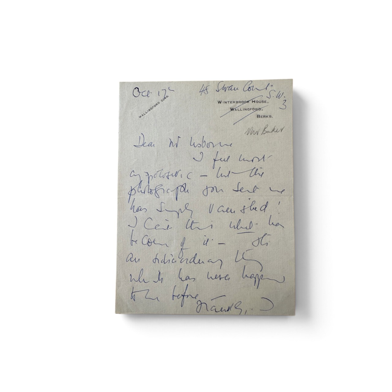 Agatha Christie - the vanishing photo - signed