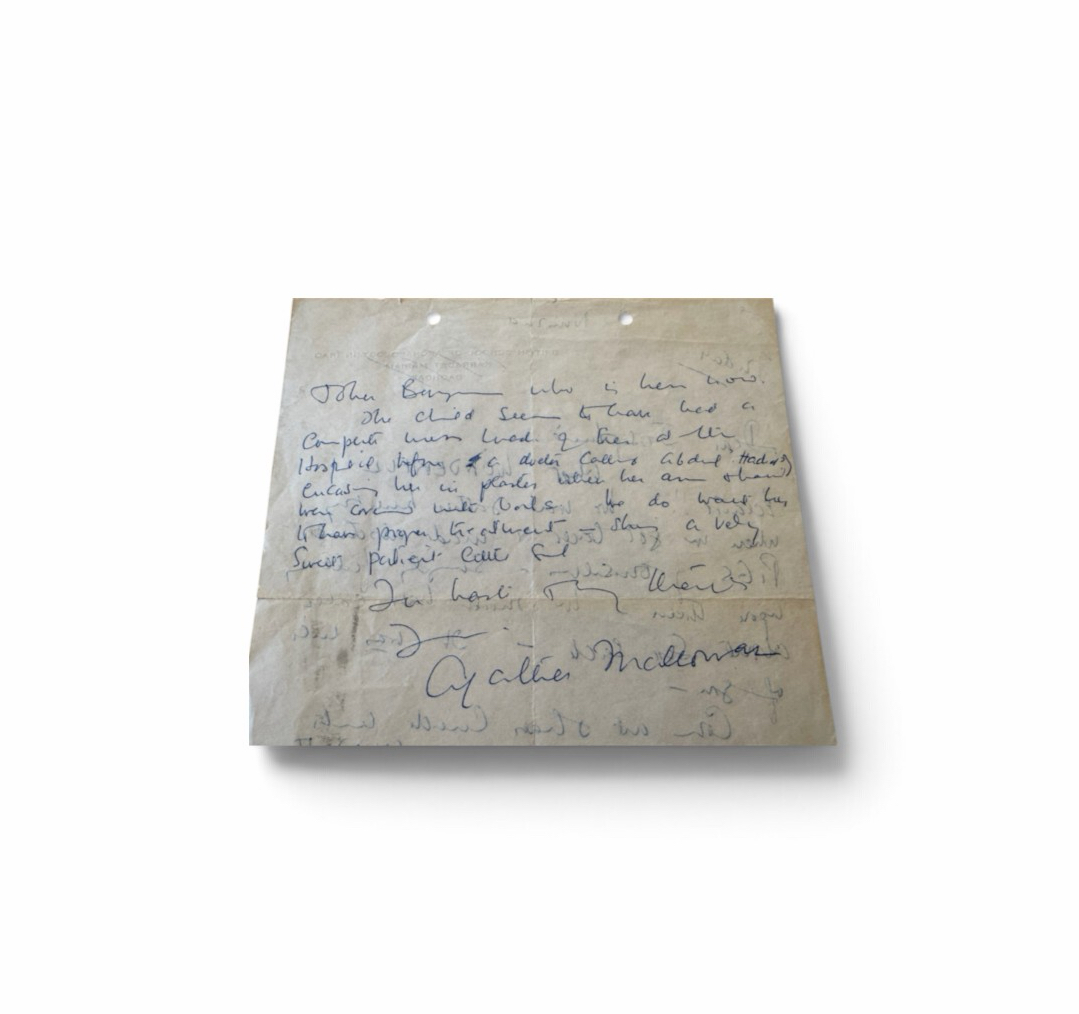 Agatha Christie to Josephine and Ross - Letters Signed
