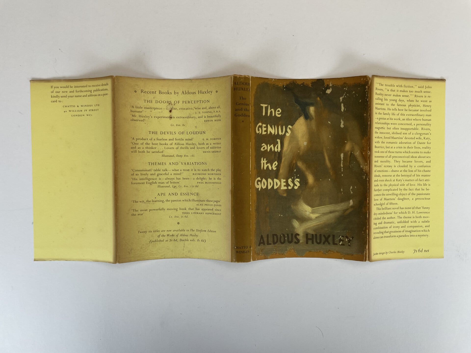 aldous huxley the genius and the goddess first edition4