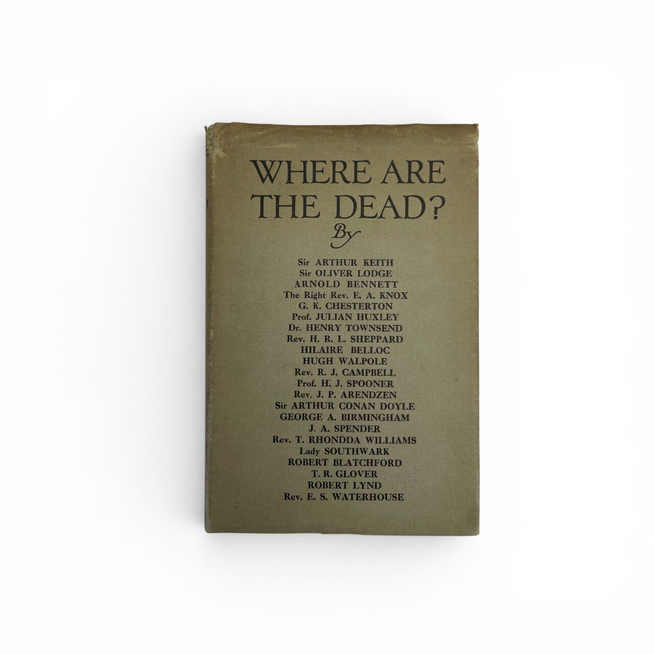 where are the dead first edition1
